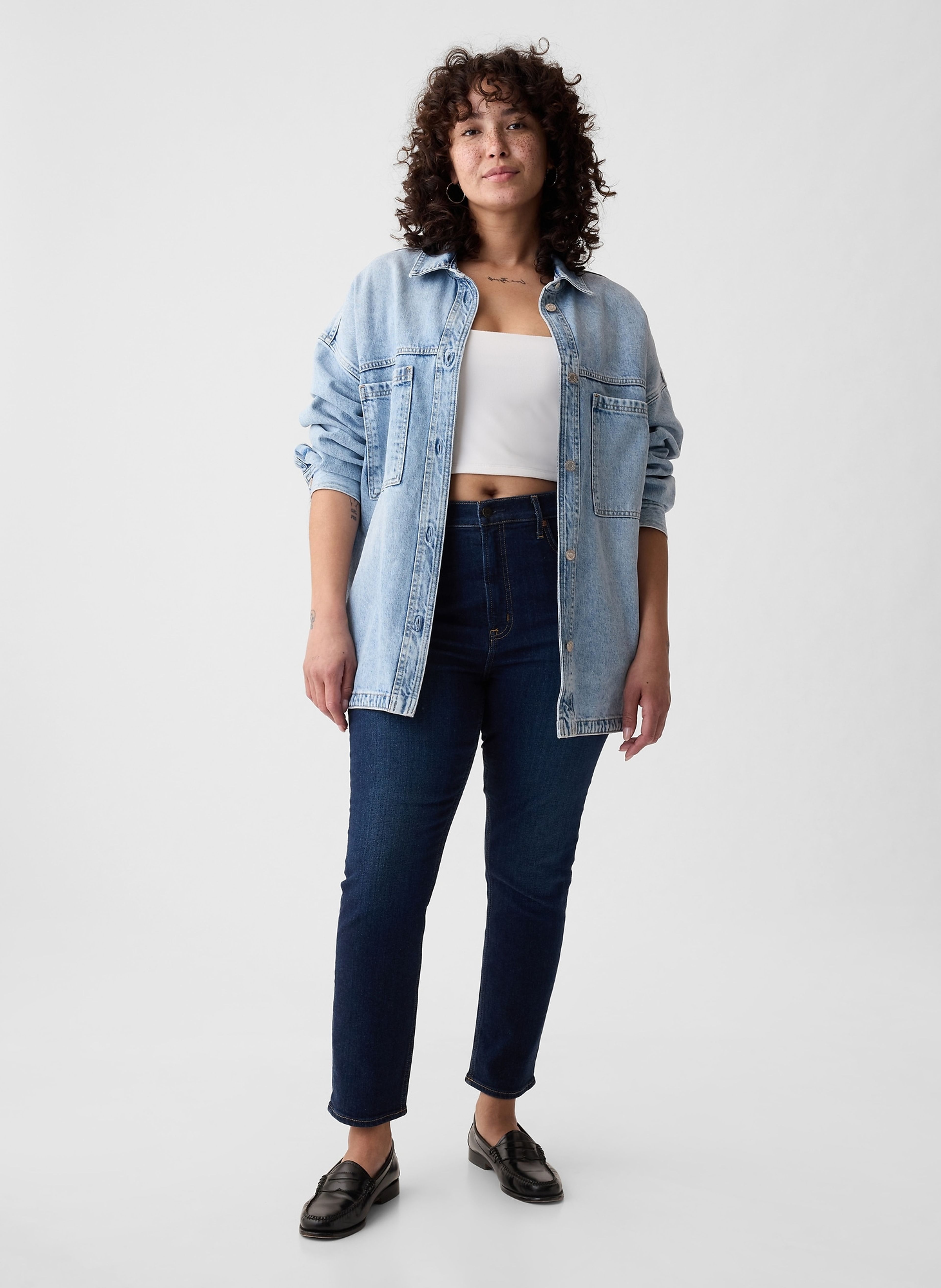 Jeans High Rise Slim Vintage - 006