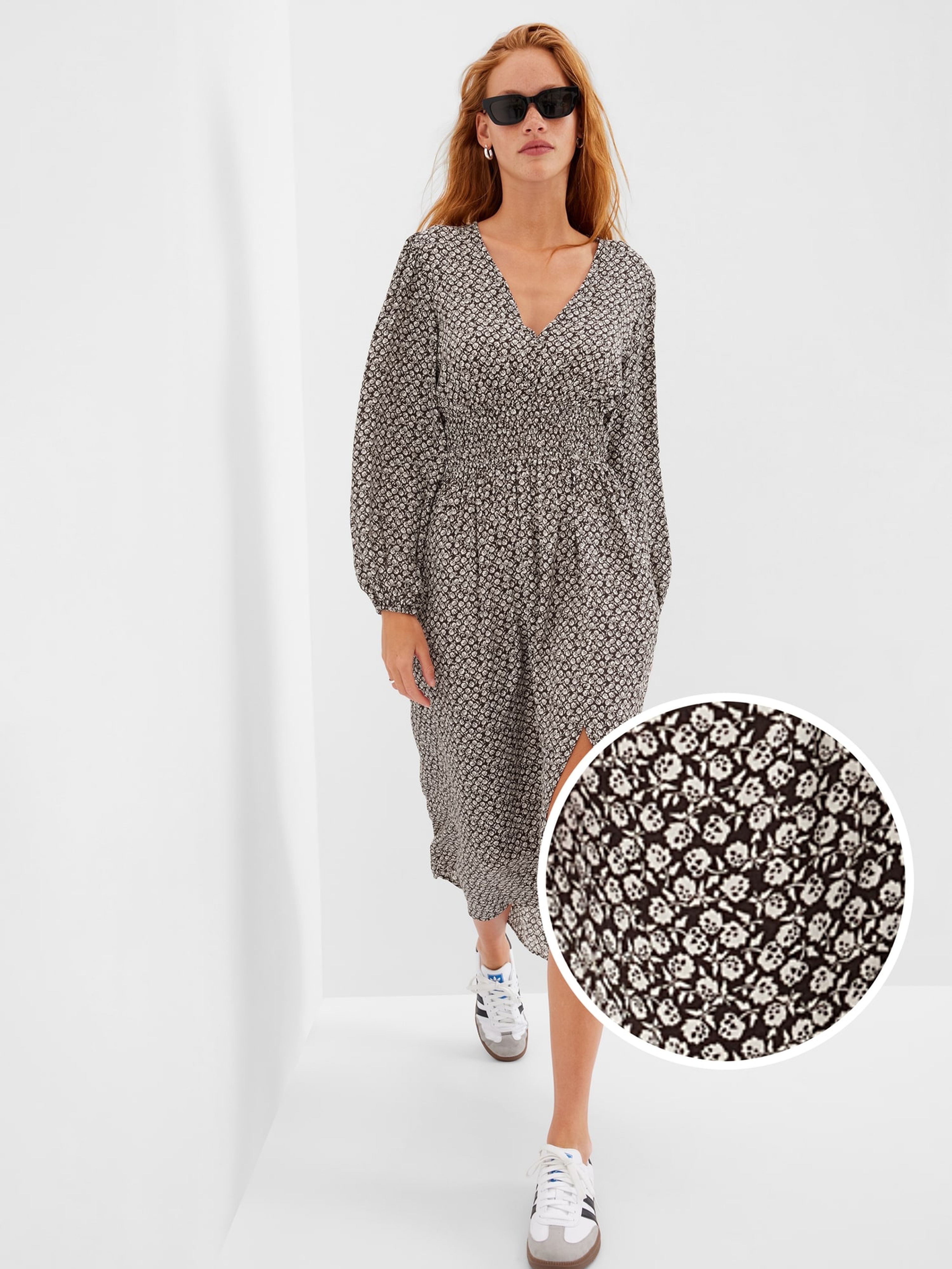 Vzorované maxi šaty