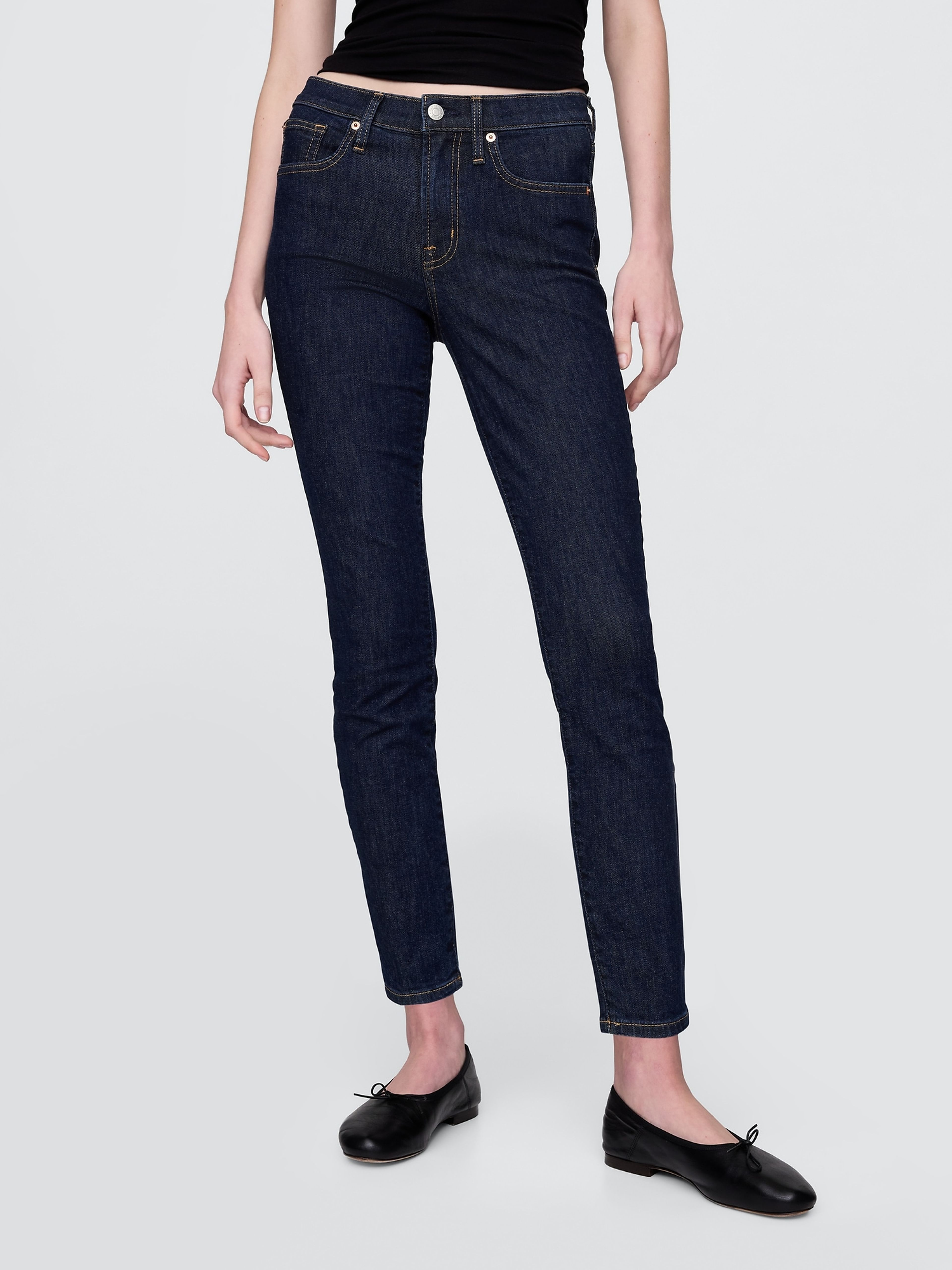 Jeans Mid Rise True Skinny - 002