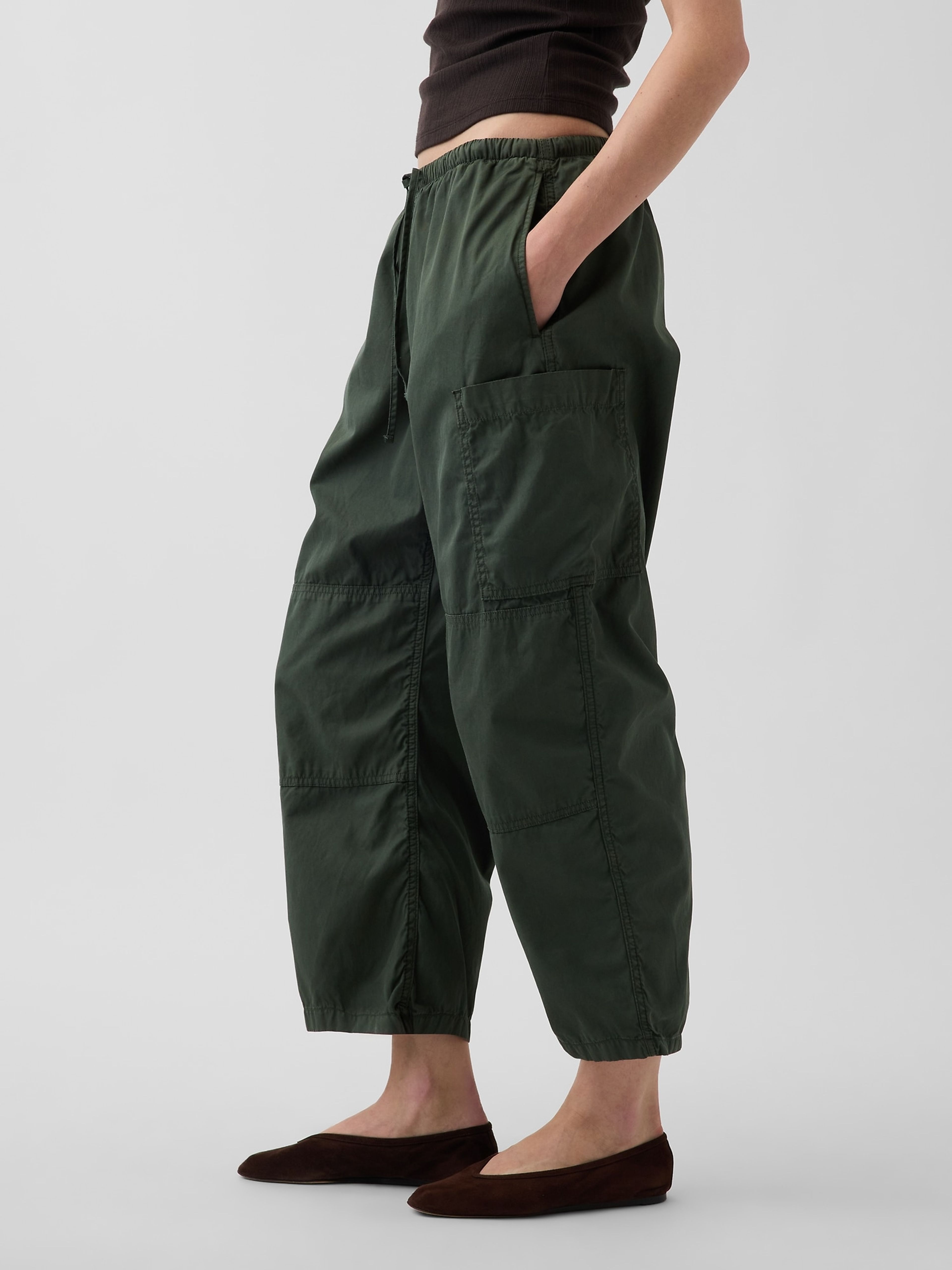 Nohavice Mid Rise Twill Barrel - 003
