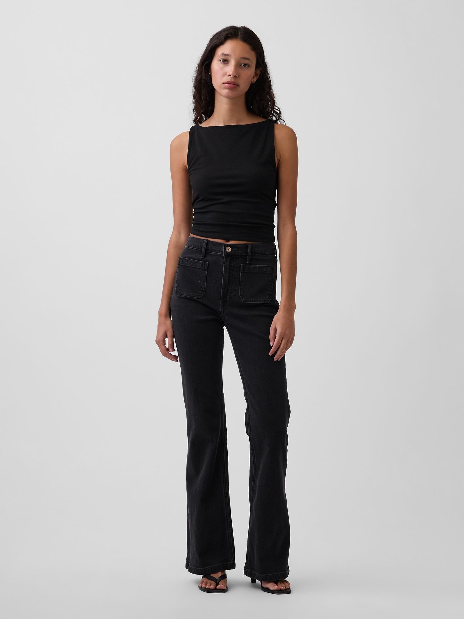 Jeans High Rise 70s Flare