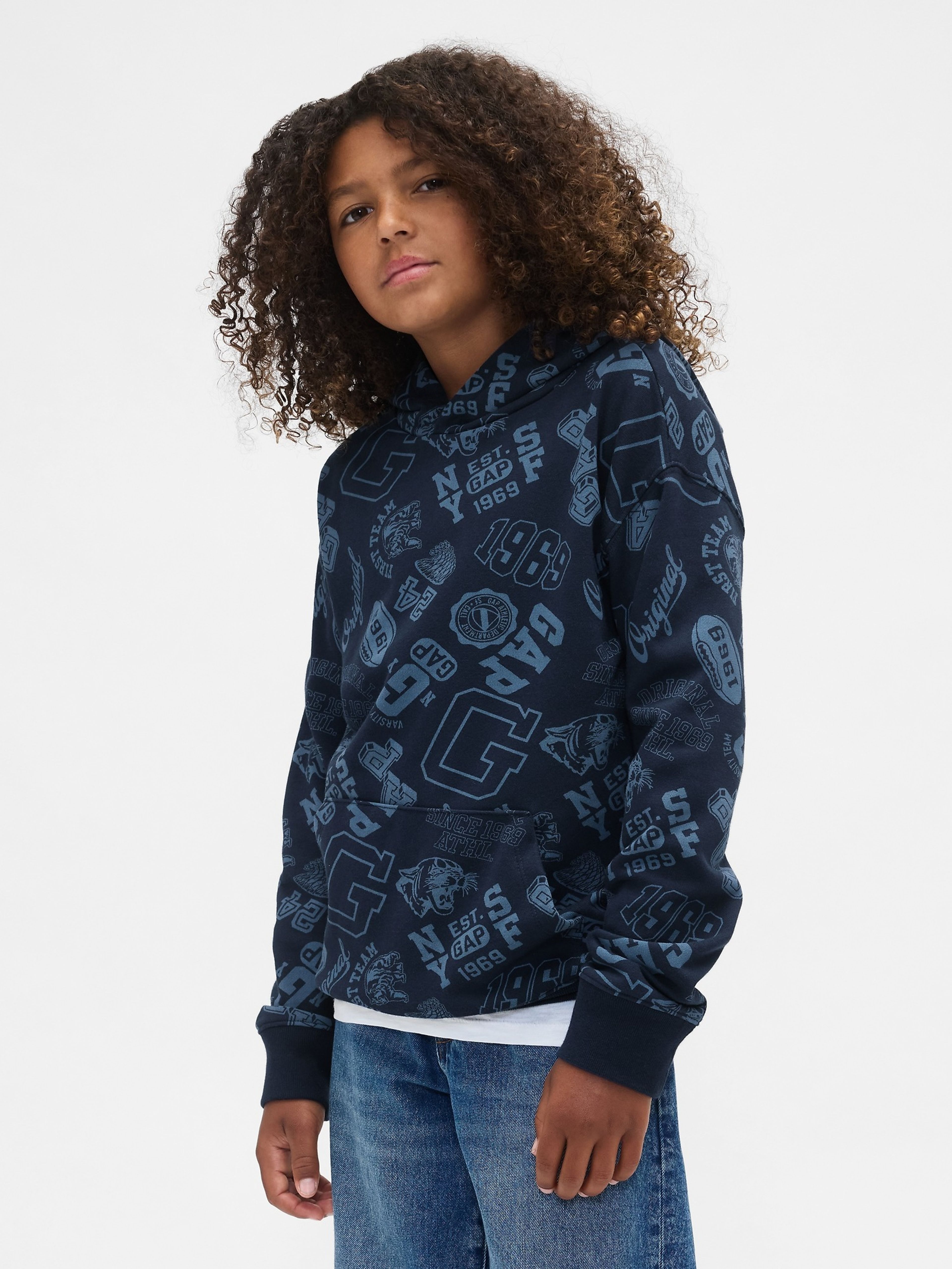 Jungen-Sweatshirt mit Logo