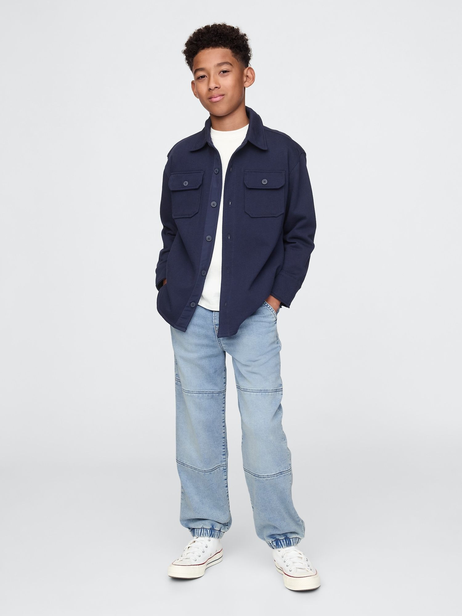 Jean Garçon Gap Kids Taille 8 Regular, 100% Coton, Bleu Clair Prélavé, Comme Neuf