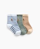 Bebé calcetines Brannan Bear 3 pares-Multicolor - 001