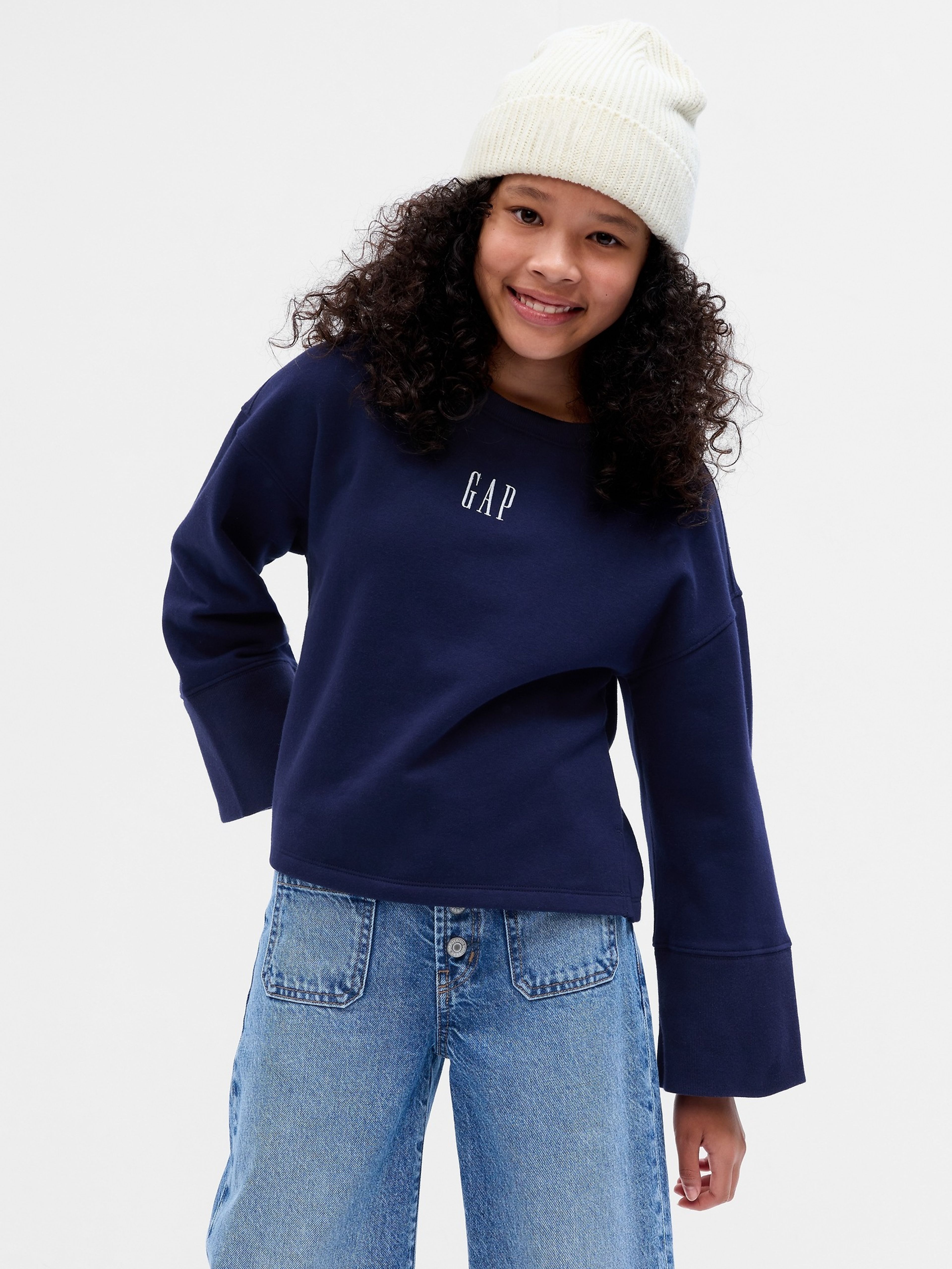 Kinder-Sweatshirt mit Logo