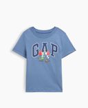 Baby T-Shirt Gap & Peanuts Snoopy mit Logo-Blau - 001