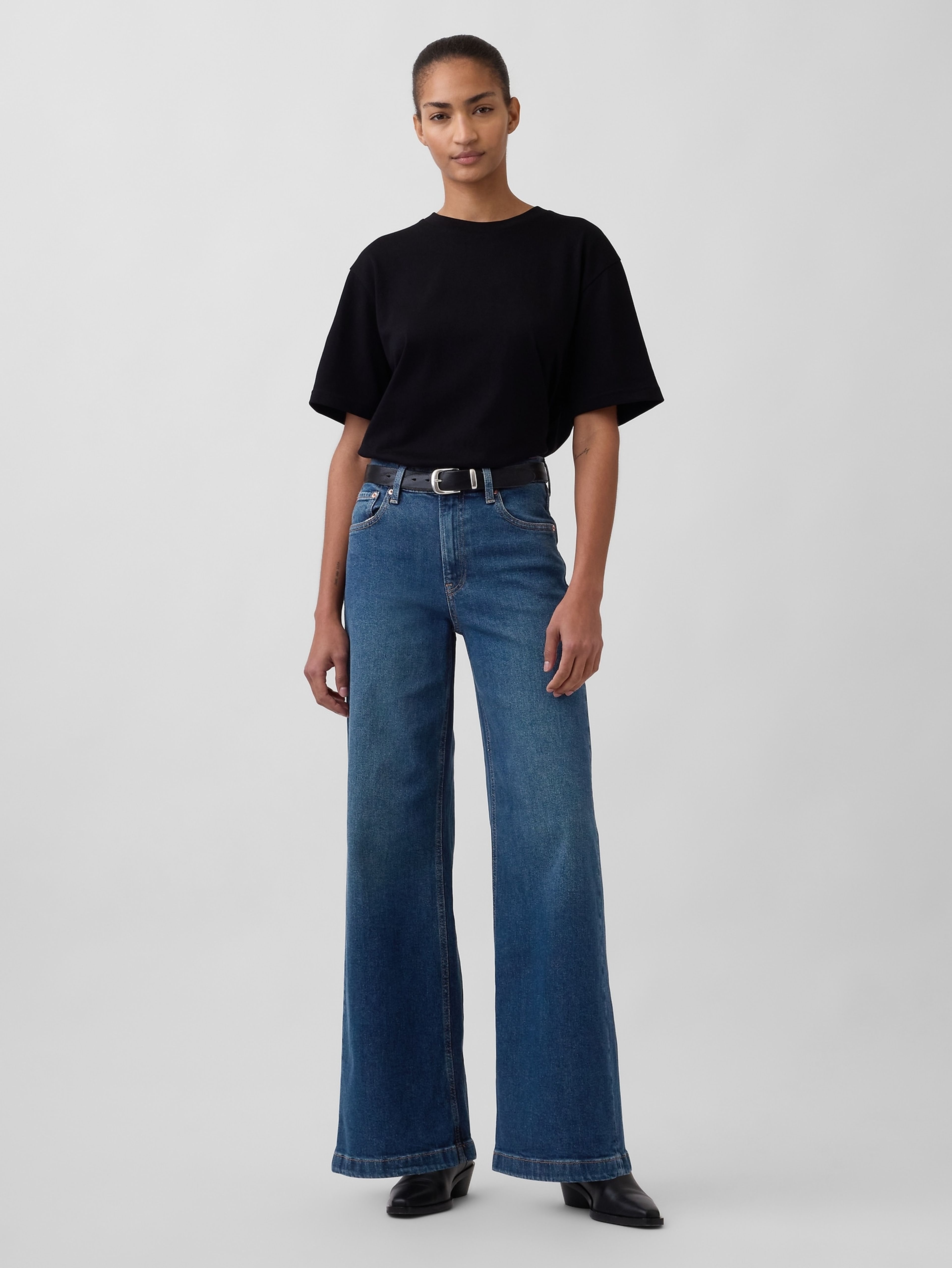 Jeans Wide High Rise Stride