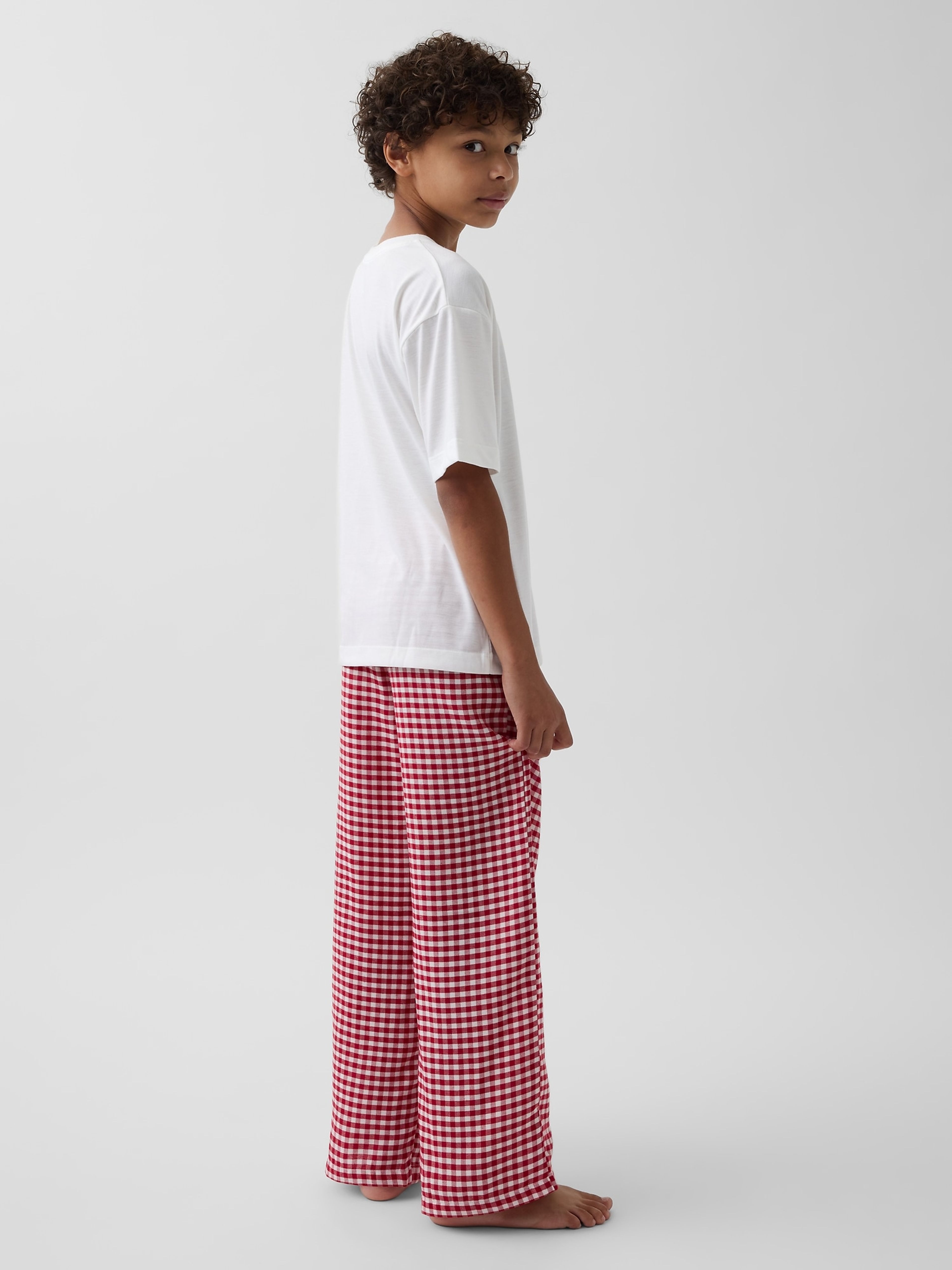 Dziecięce flanelowe spodnie piżamowe unisex - 003