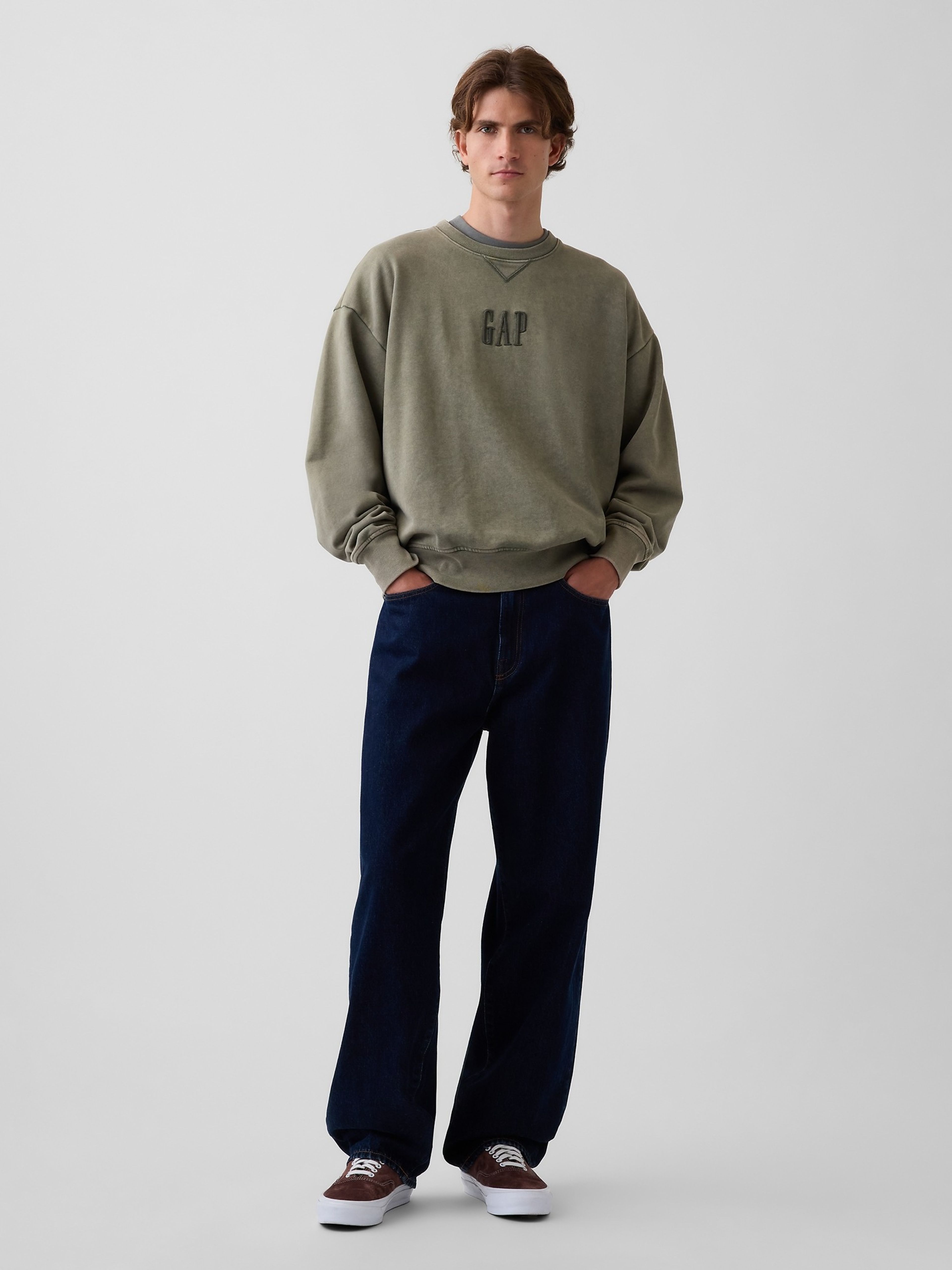 Bluza oversize Heavyweight z logo - 002