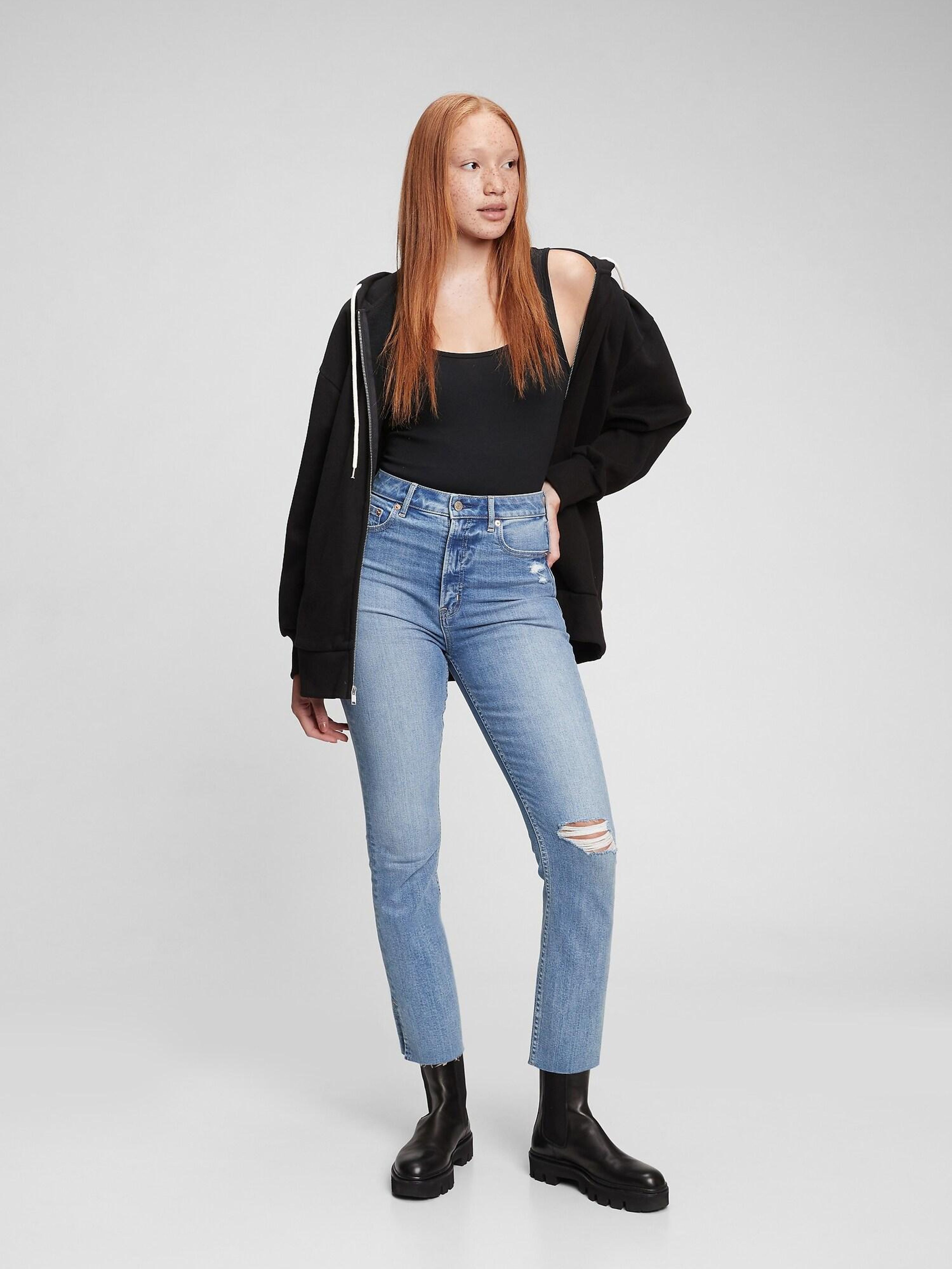 Slim Sky High Rise Vintage Washwell Jeans