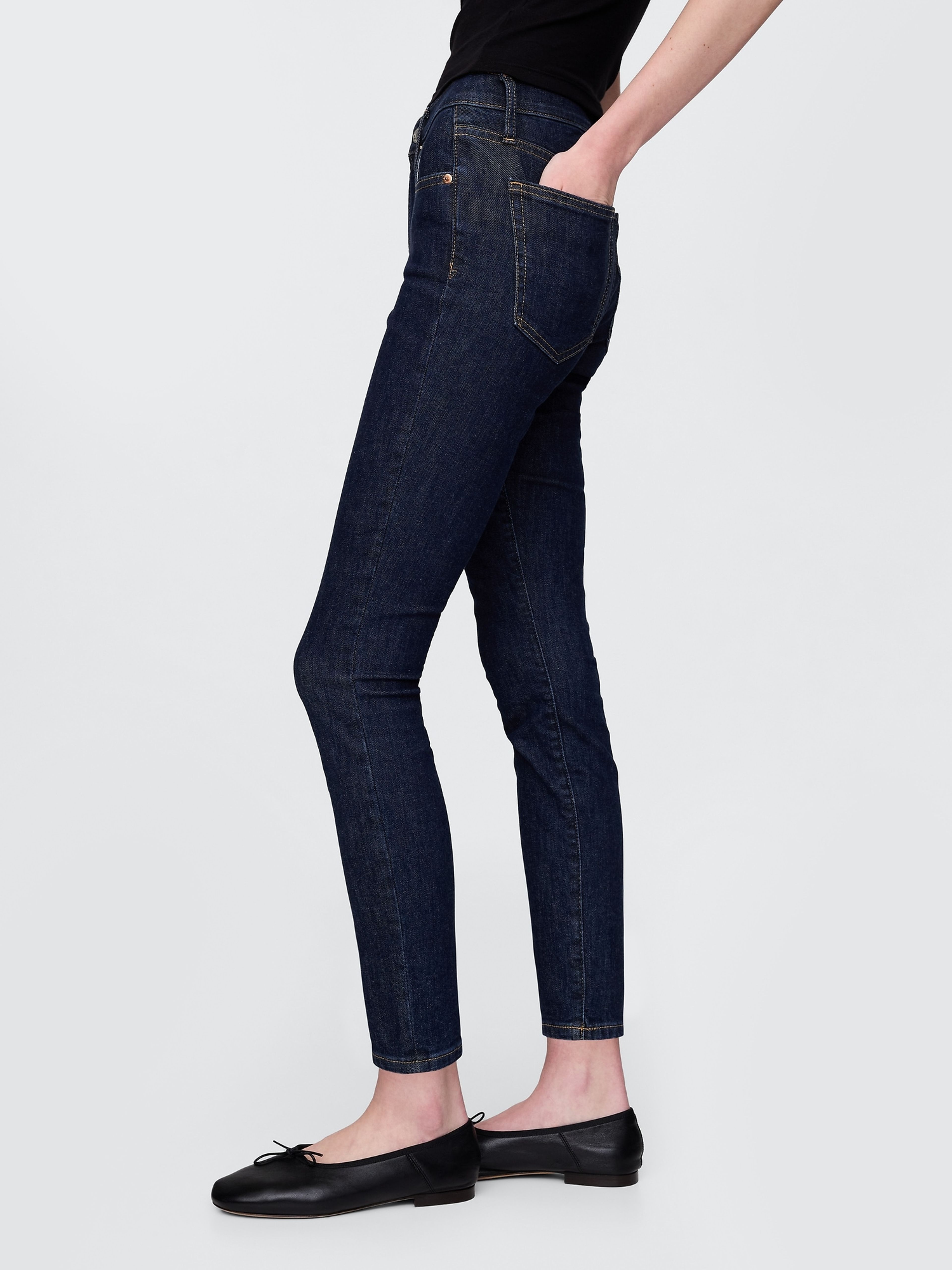 Jeans Mid Rise True Skinny - 003