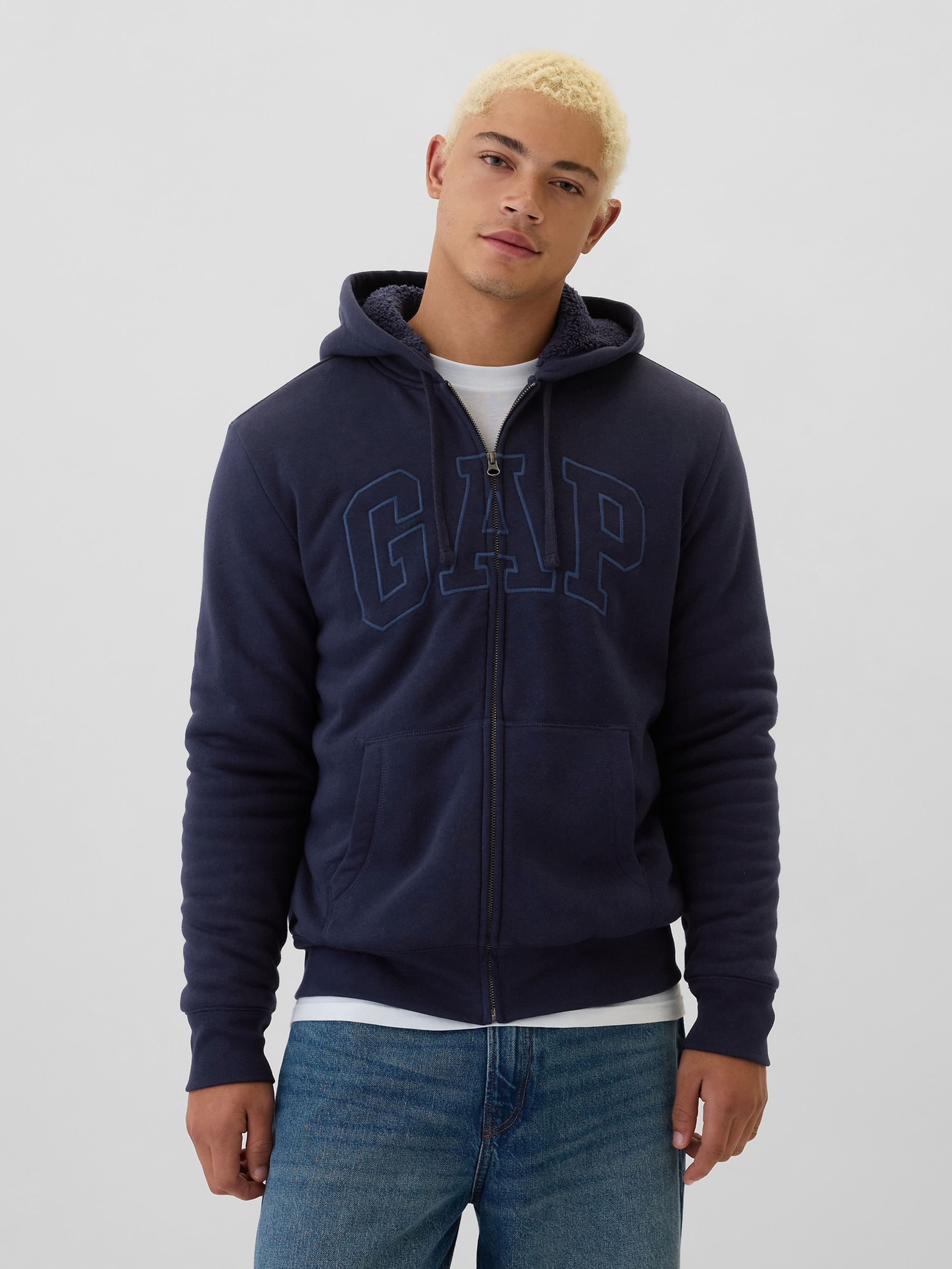 Sweatjacke mit Logo