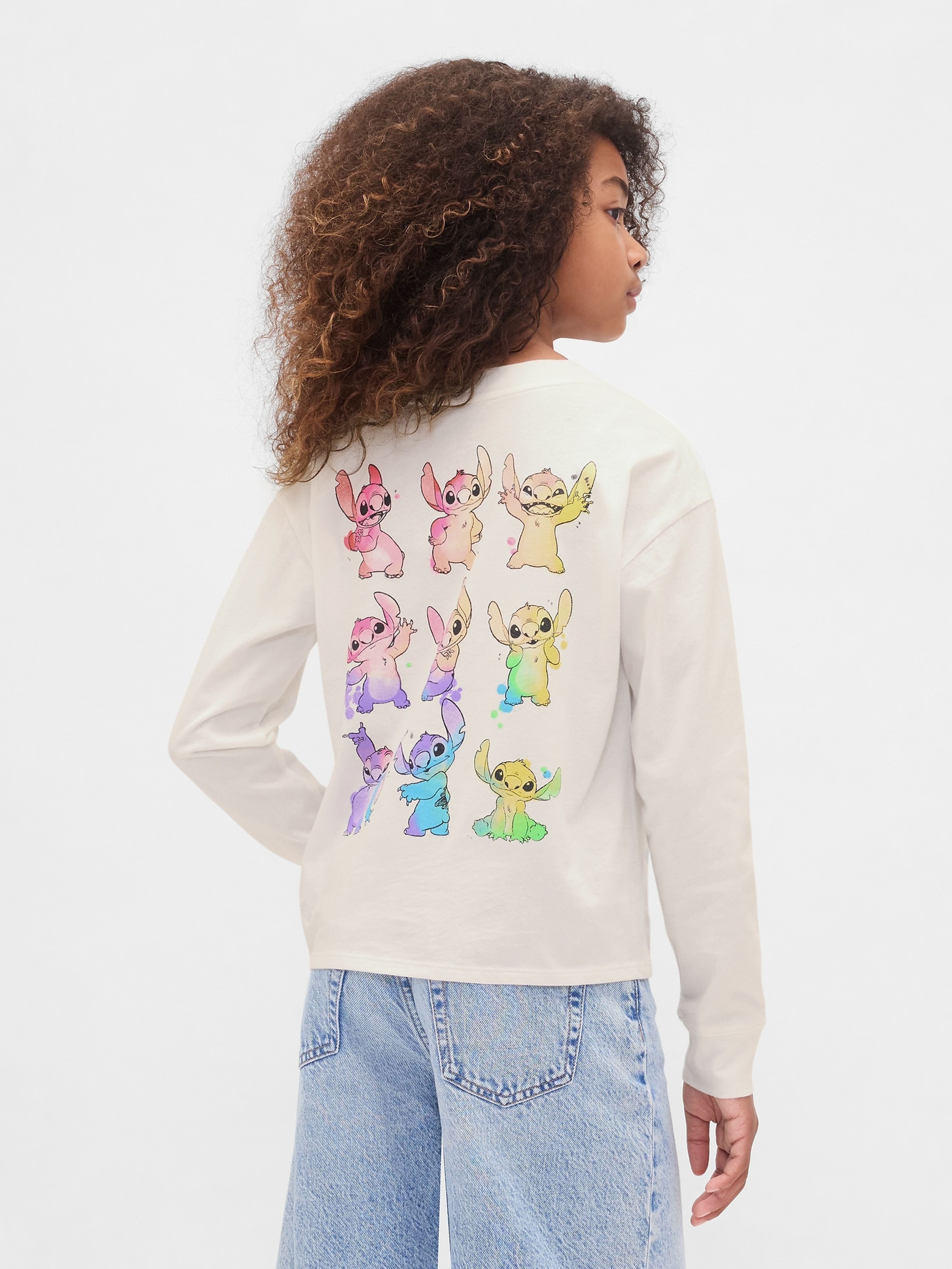 Gyerek oversize póló Gap × Lilo & Stitch
