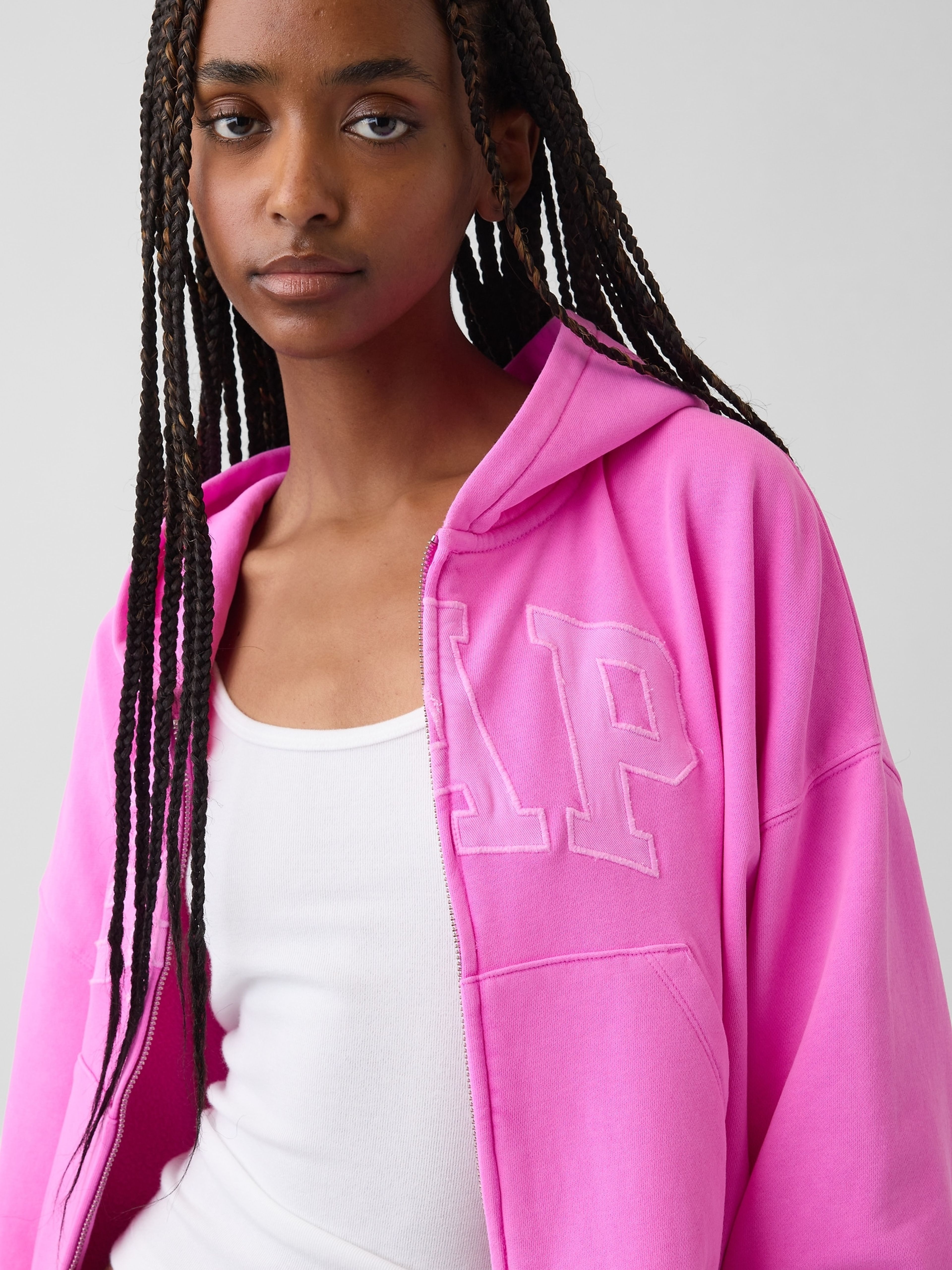 Oversize sweatshirt VintageSoft met logo - 004