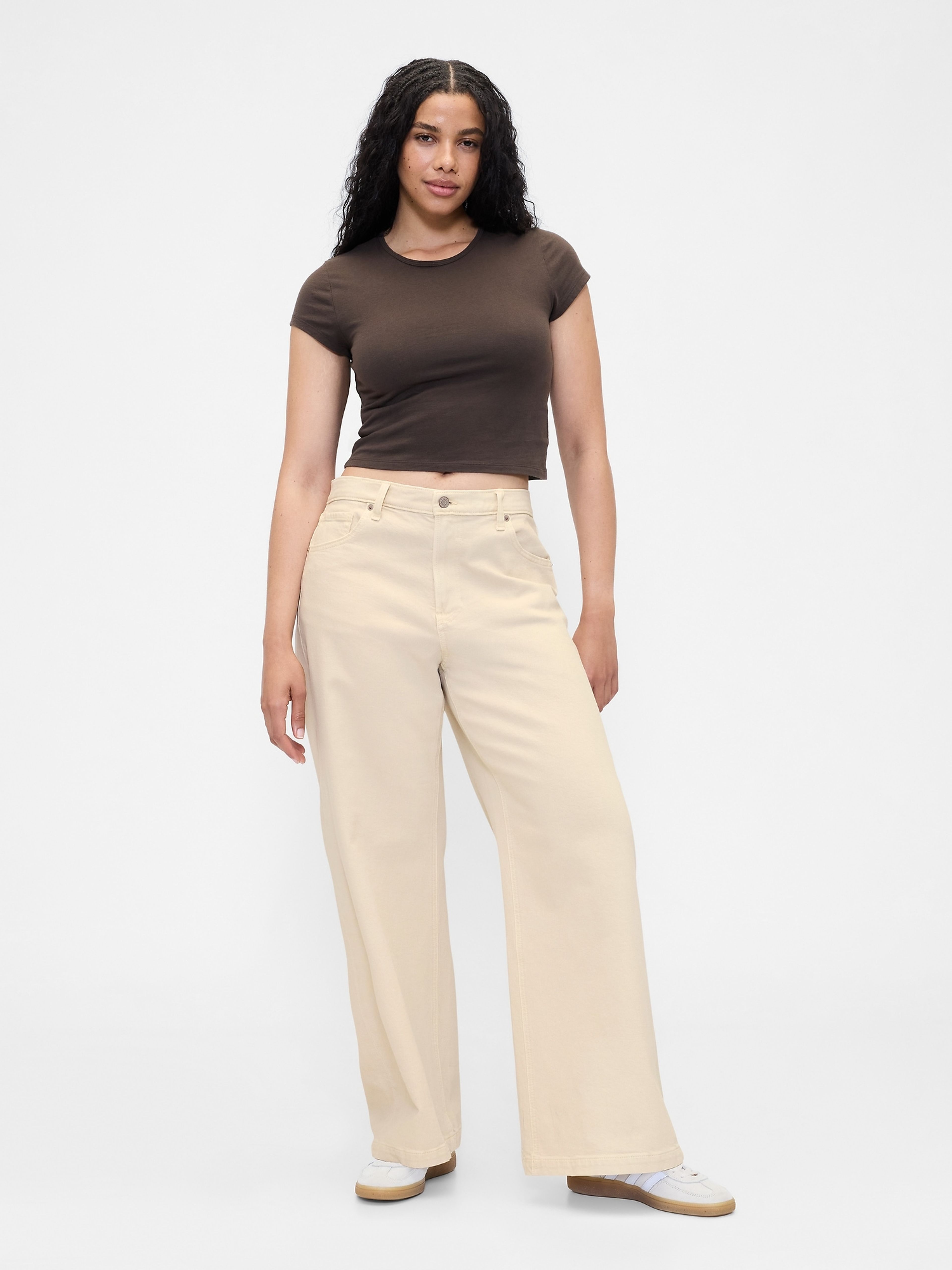 High Rise Stride Wide-Leg Jeans - 005
