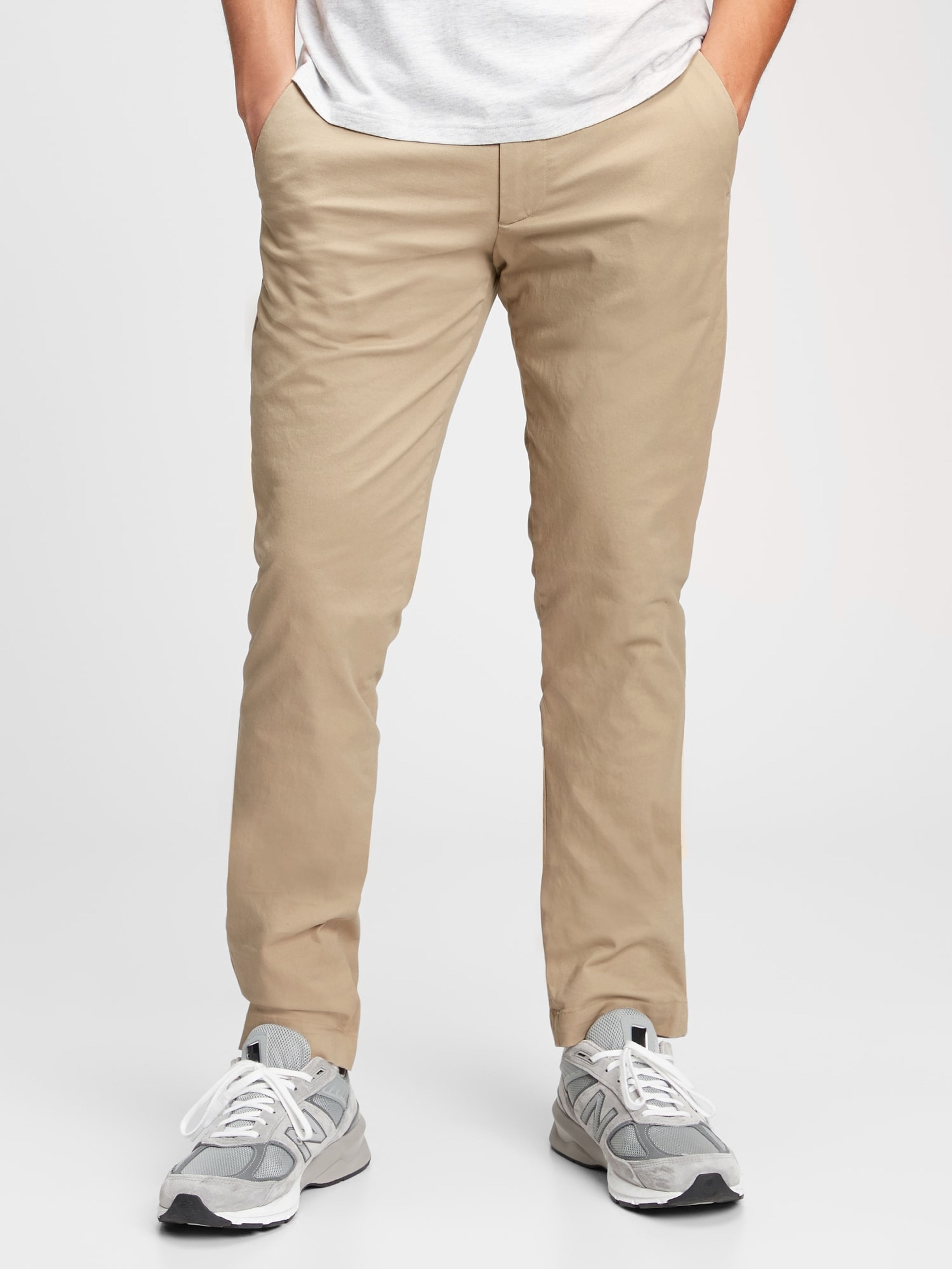 Kalhoty modern khaki slim fit GapFlex