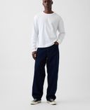 Džínsy Baggy unisex-Tmavomodrá - 001