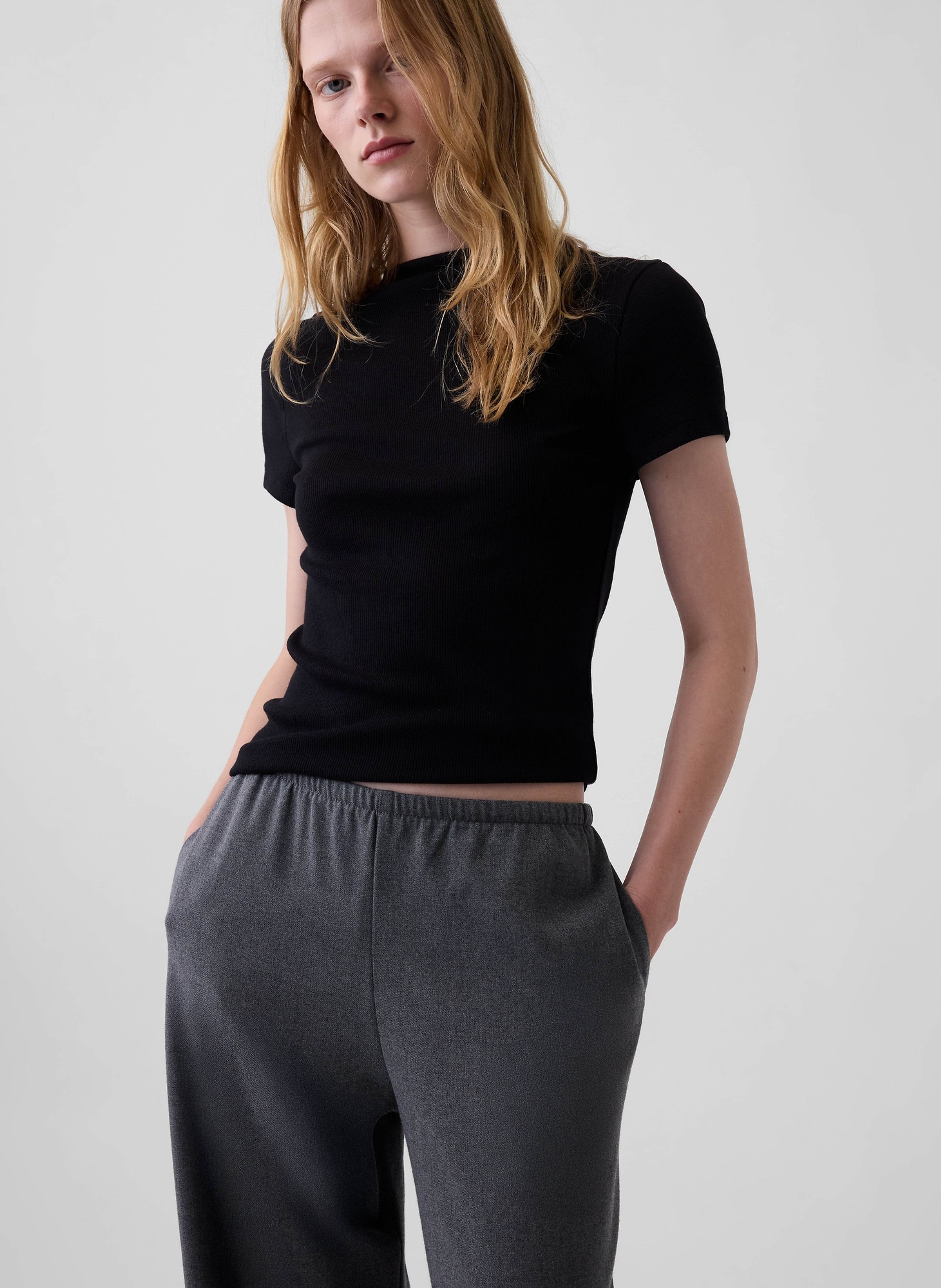 Nohavice wide-leg Easy - 005