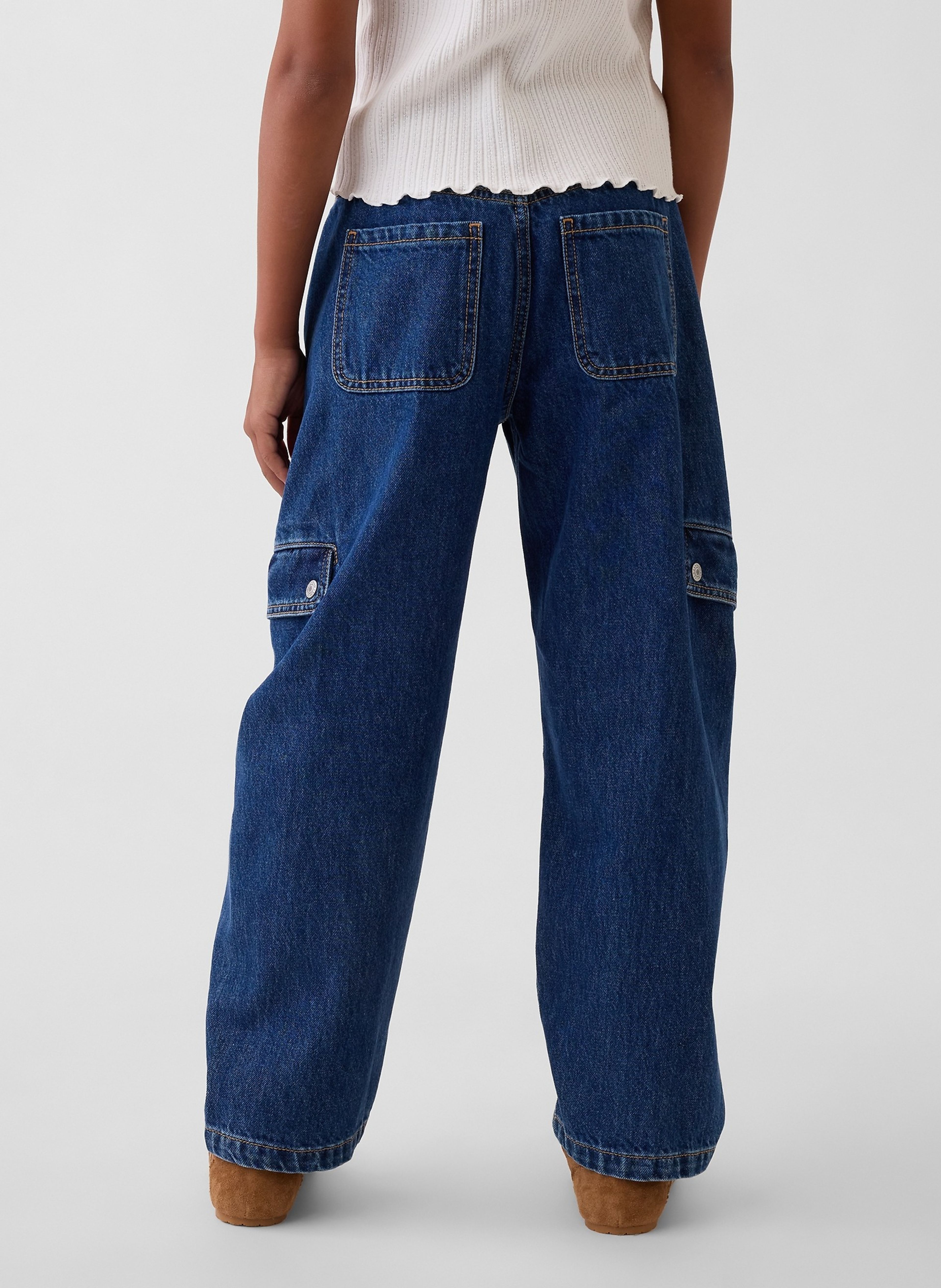 Dziecięce cargo jeansy Barrel - 003