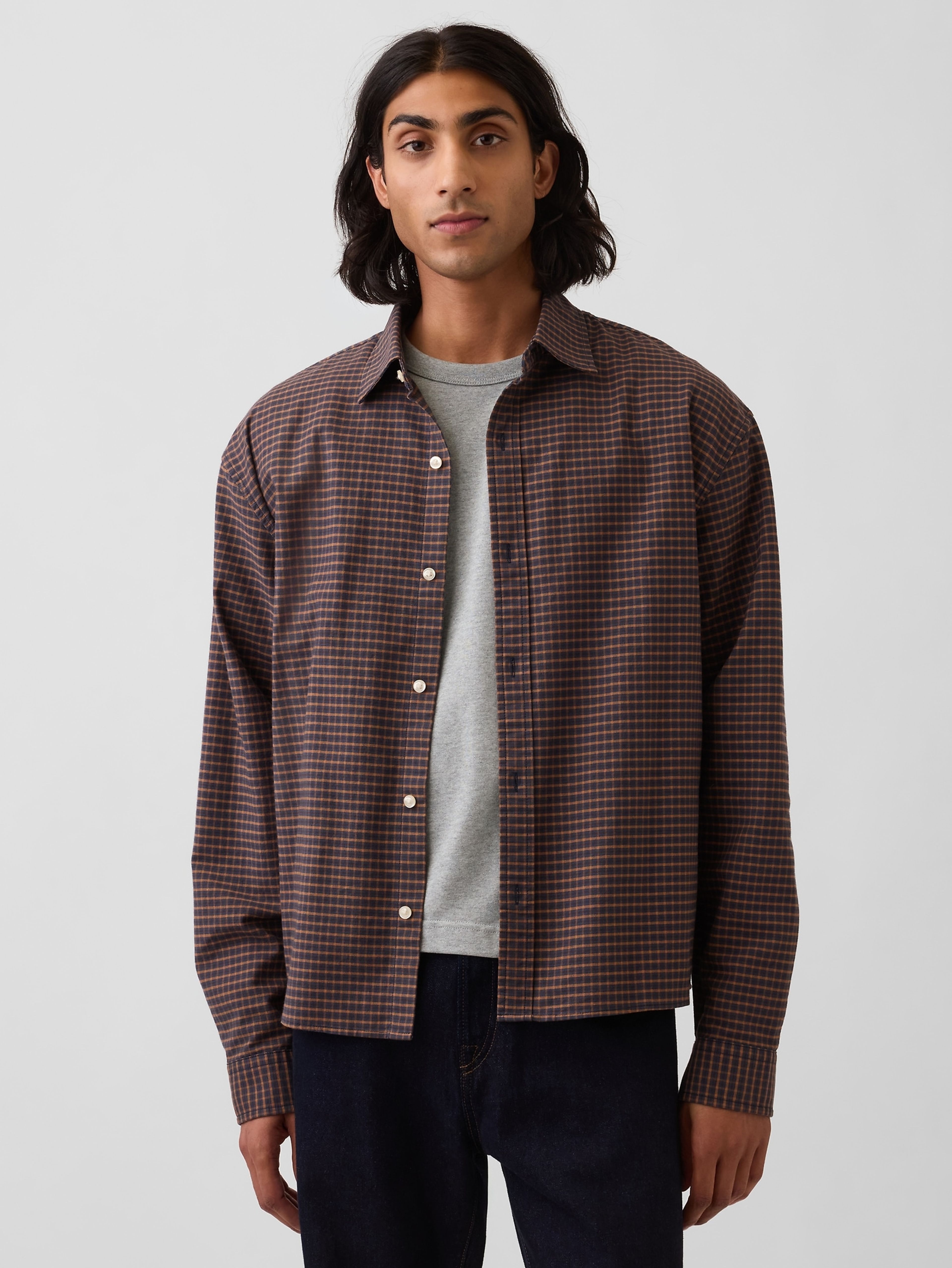 Crop košile Oxford Shirt - 001