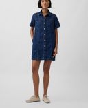 Vestido mini vaquero UltraSoft-Azul marino - 001