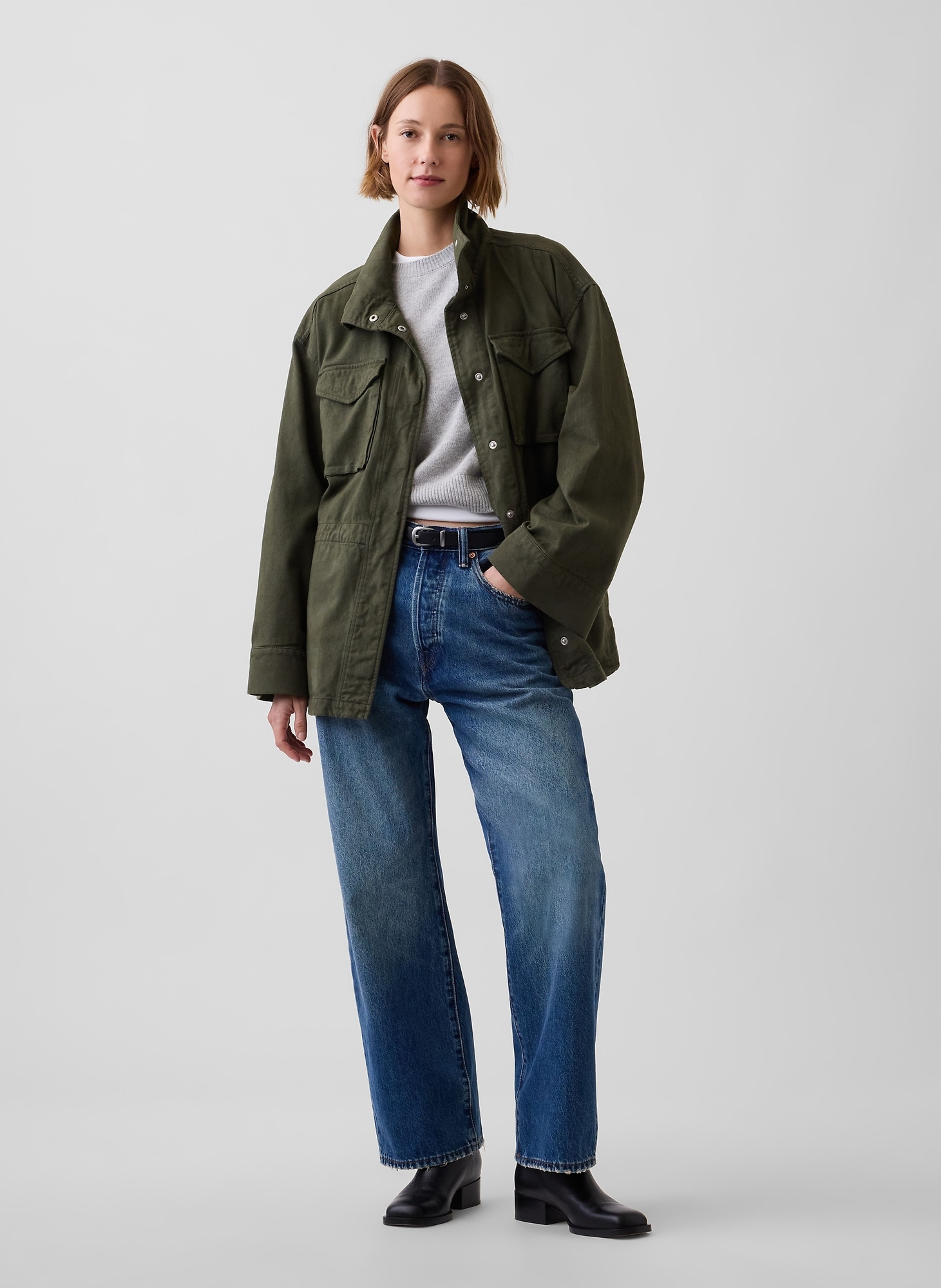 Ľahká oversize bunda Utility - 002