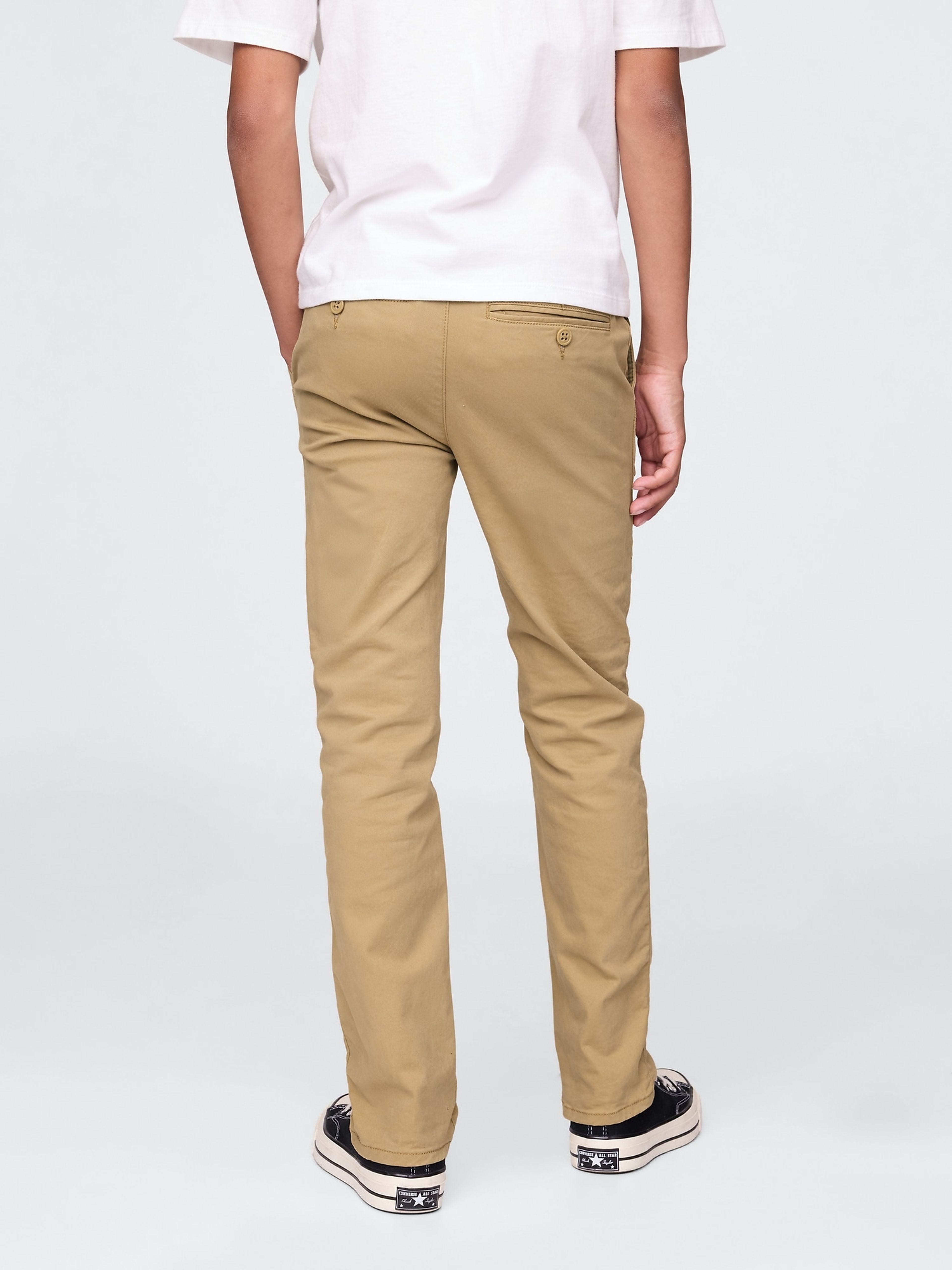 Spodnie dziecięce khaki Straight Stretch - 003