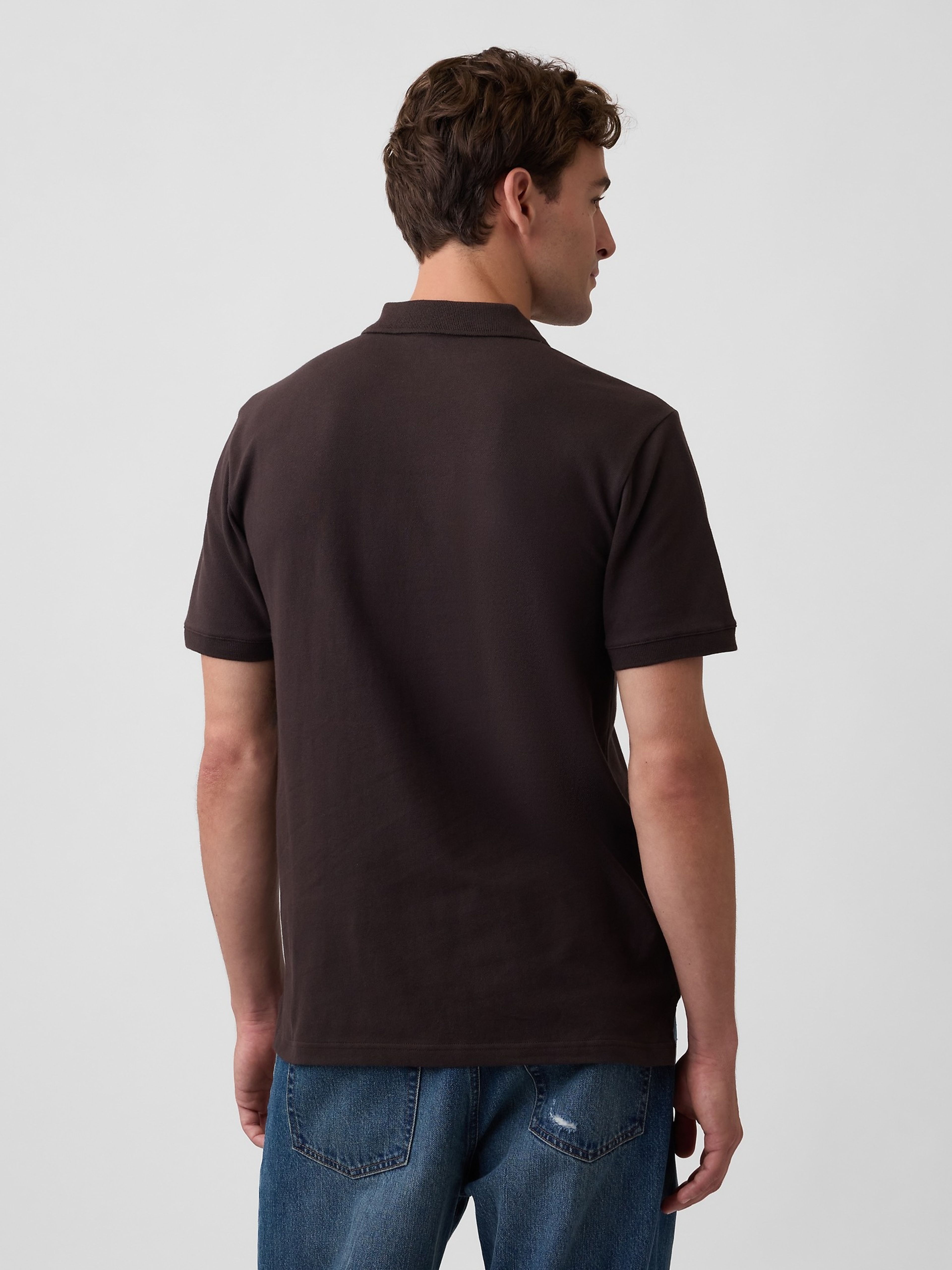 Polo tričko piqué s logem - 003