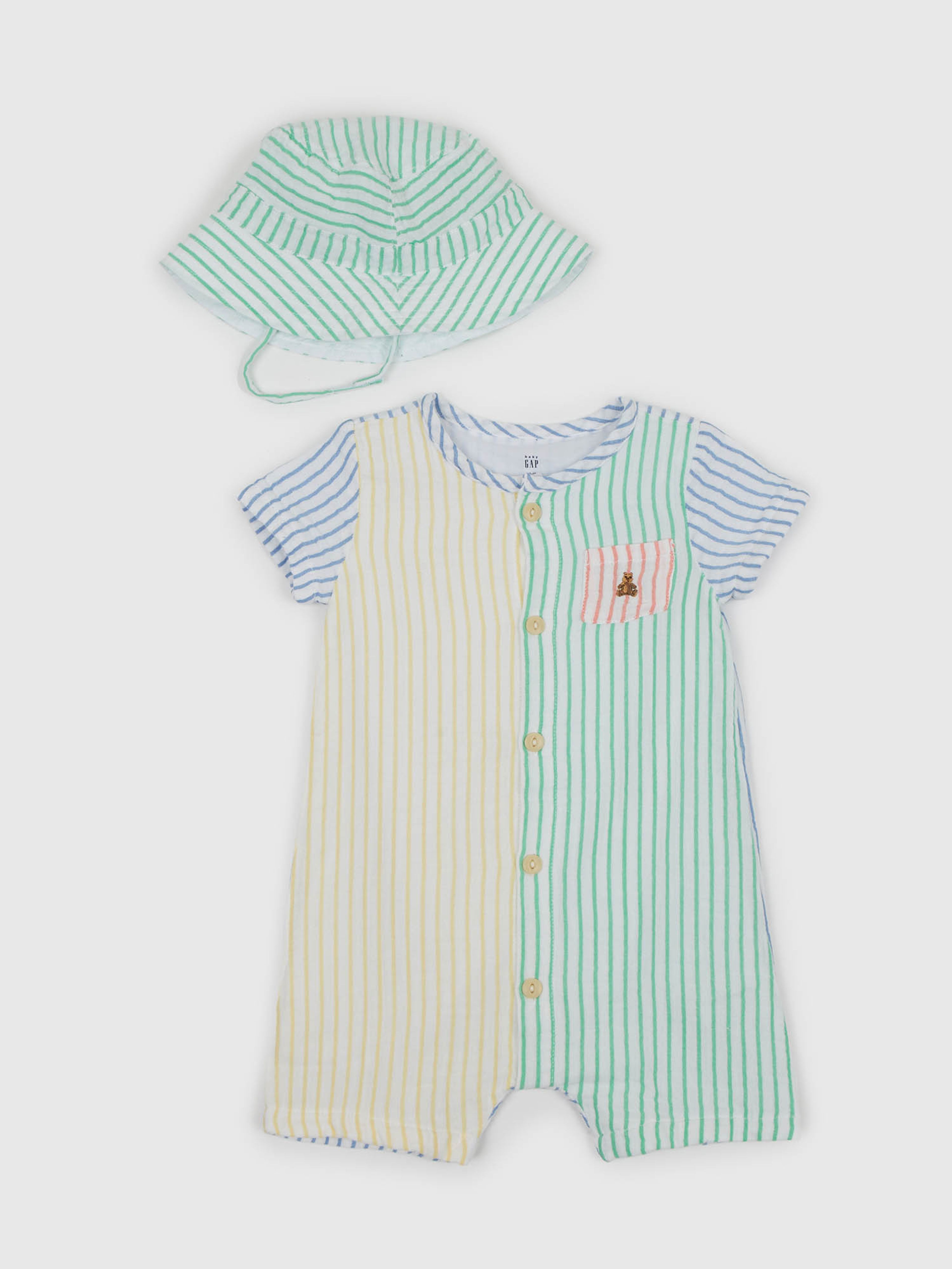 Gestreiftes Baby Set