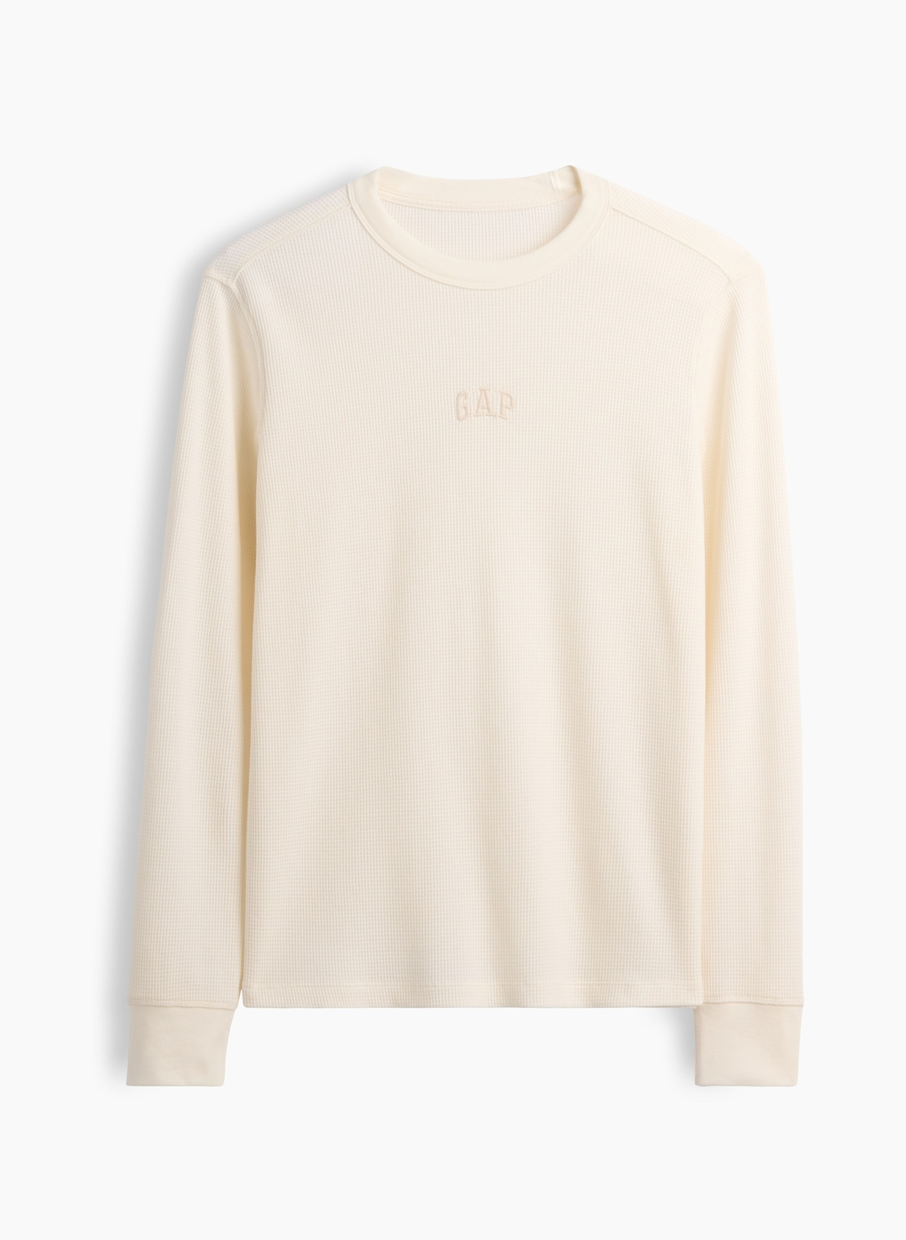 Waflowy T-shirt z logo - 005