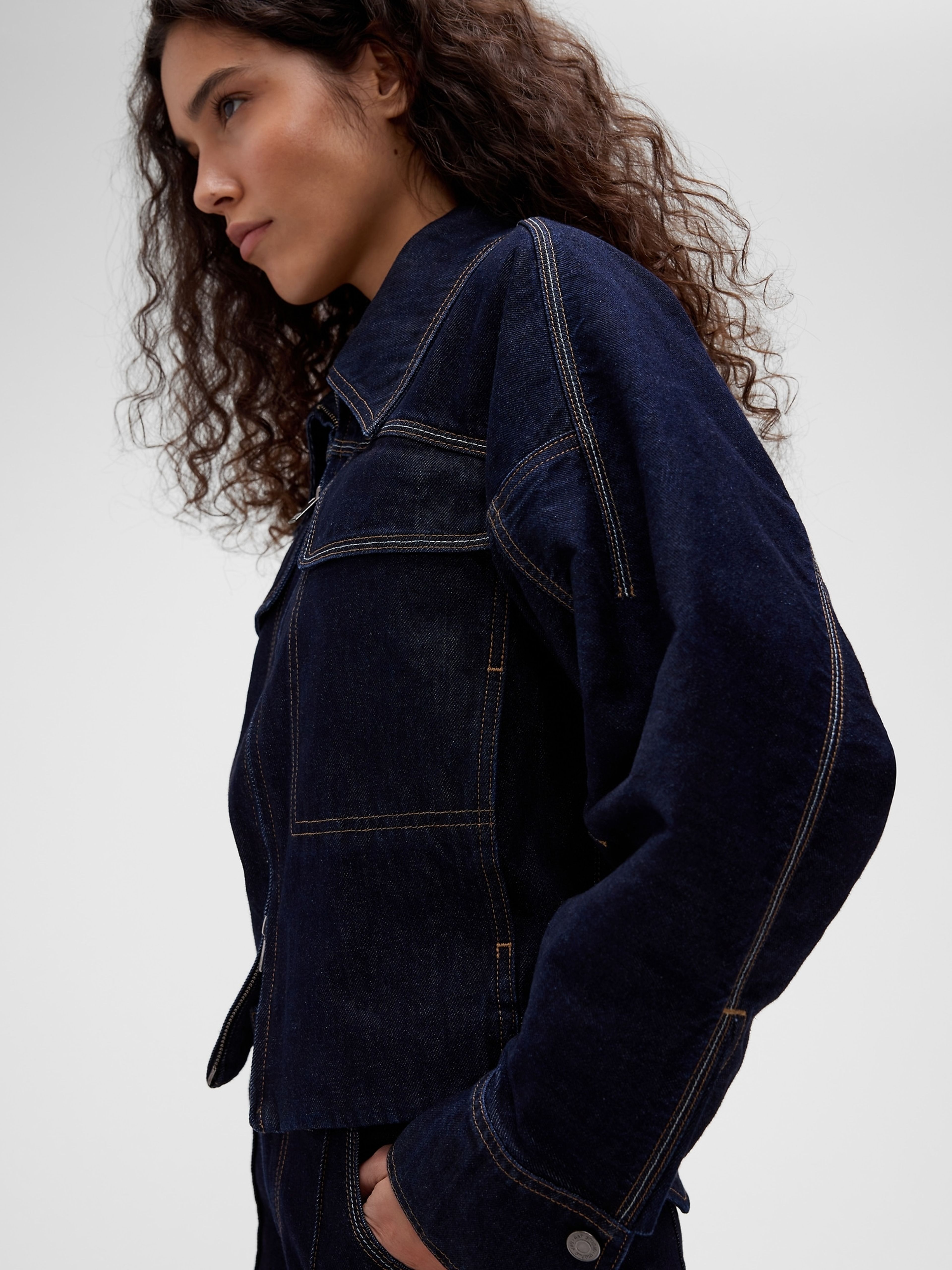Džínová bunda GapStudio by Zac Posen - 005
