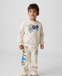Baby spodnie dresowe Gap & Sesame Street VintageSoft-Beżowy - 001
