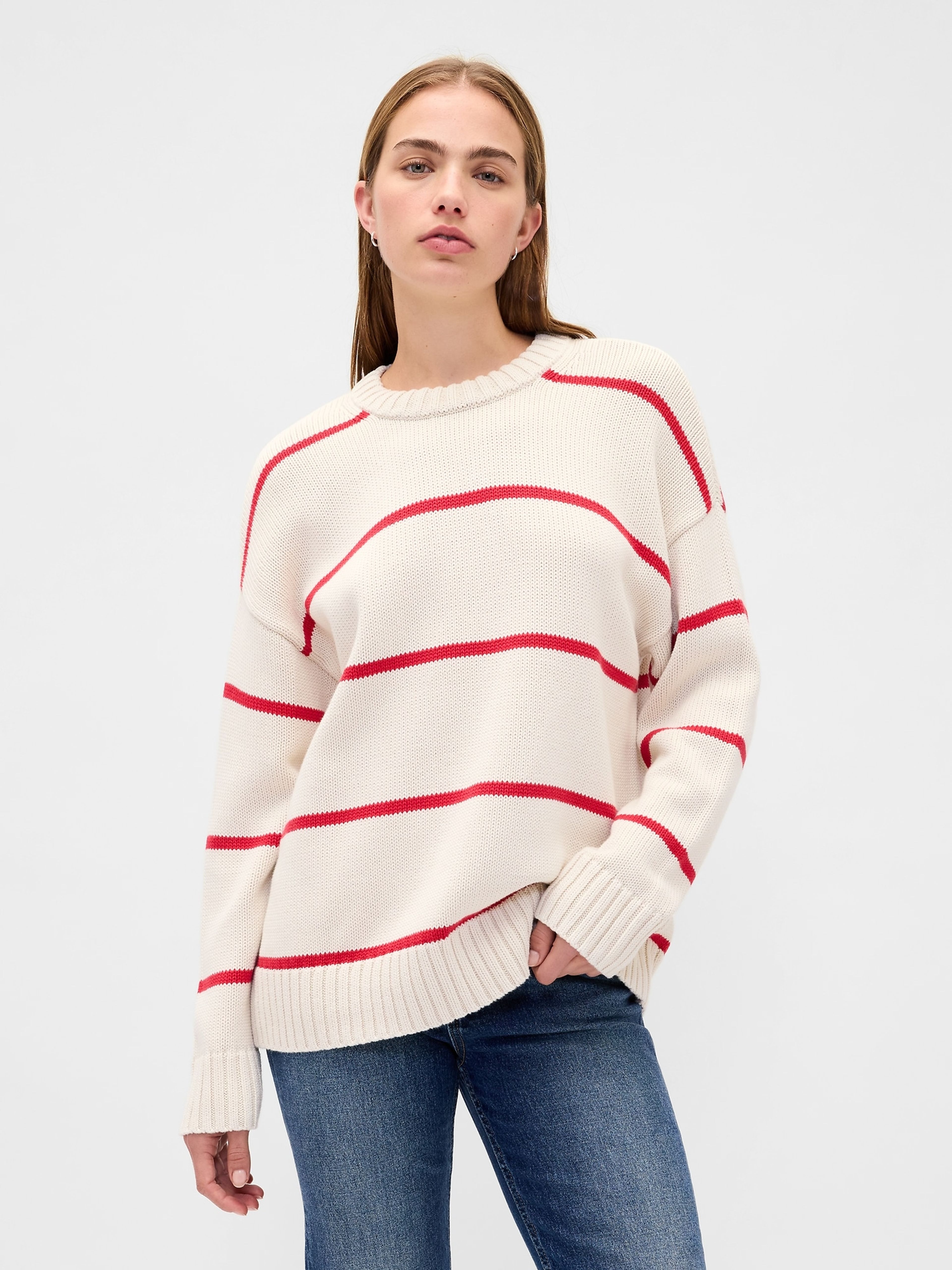 Pull en coton oversize - 001