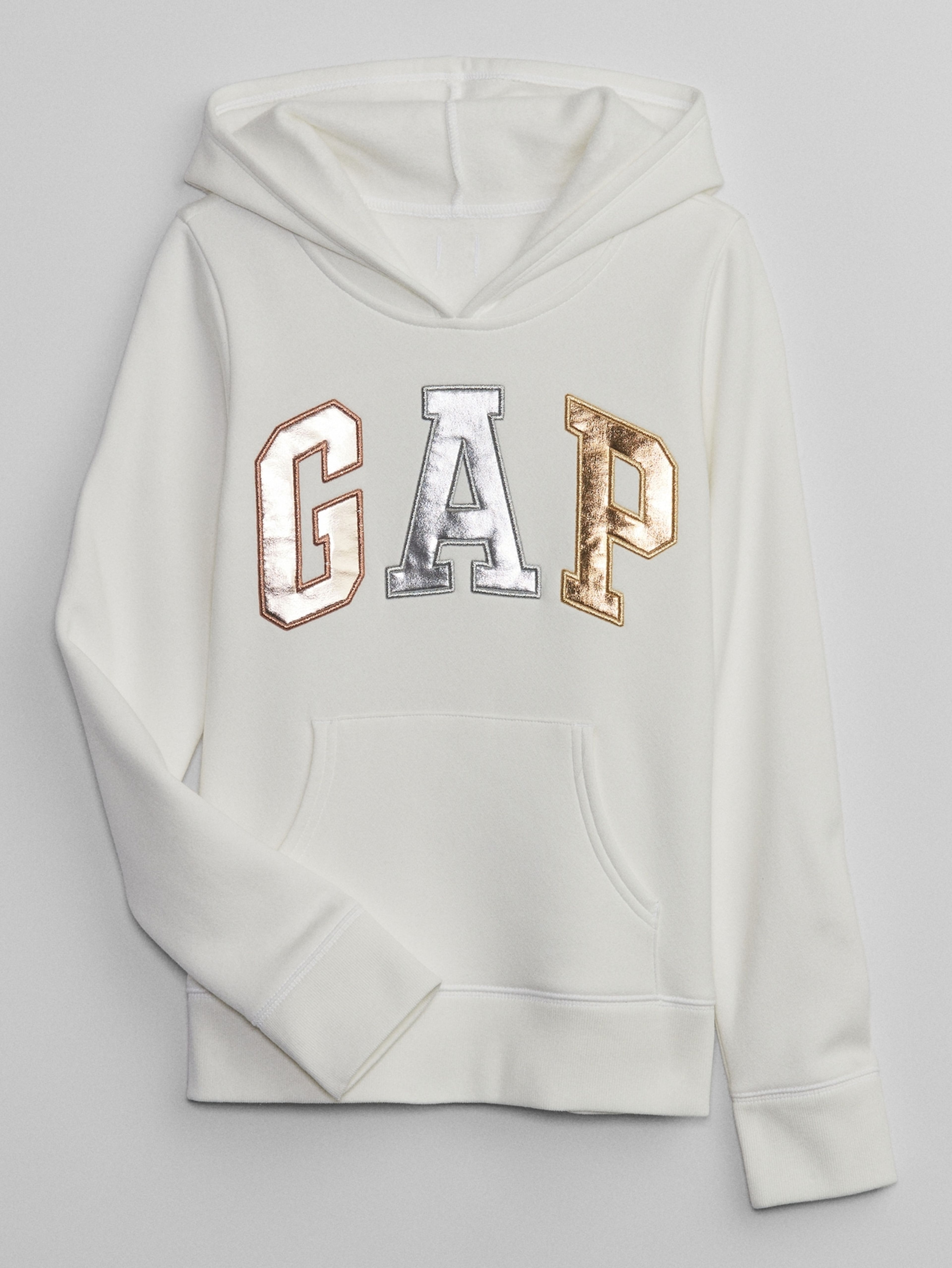 Sweatshirt mit metallischem Logo für Kinder