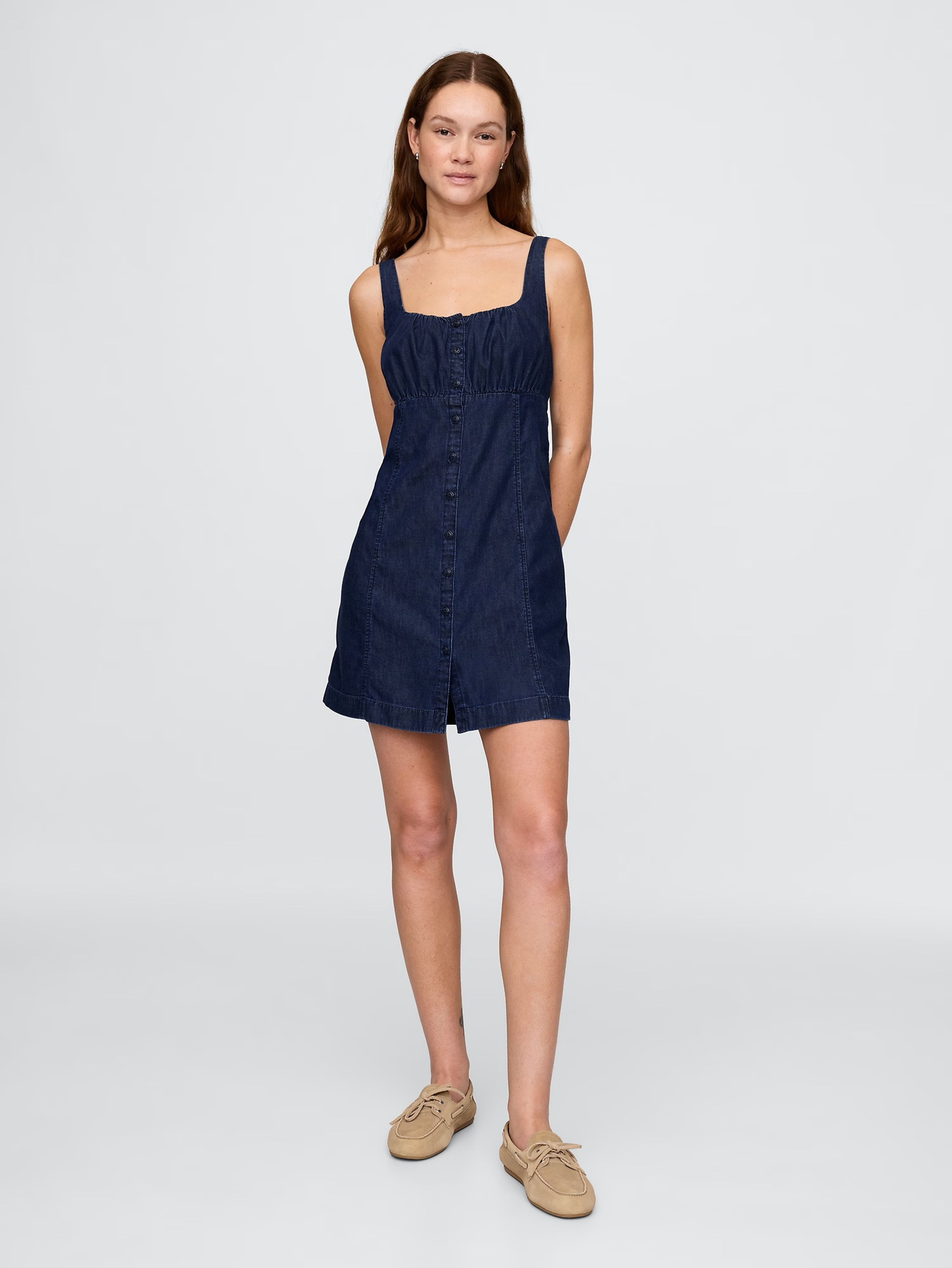 Jeansowa mini sukienka UltraSoft