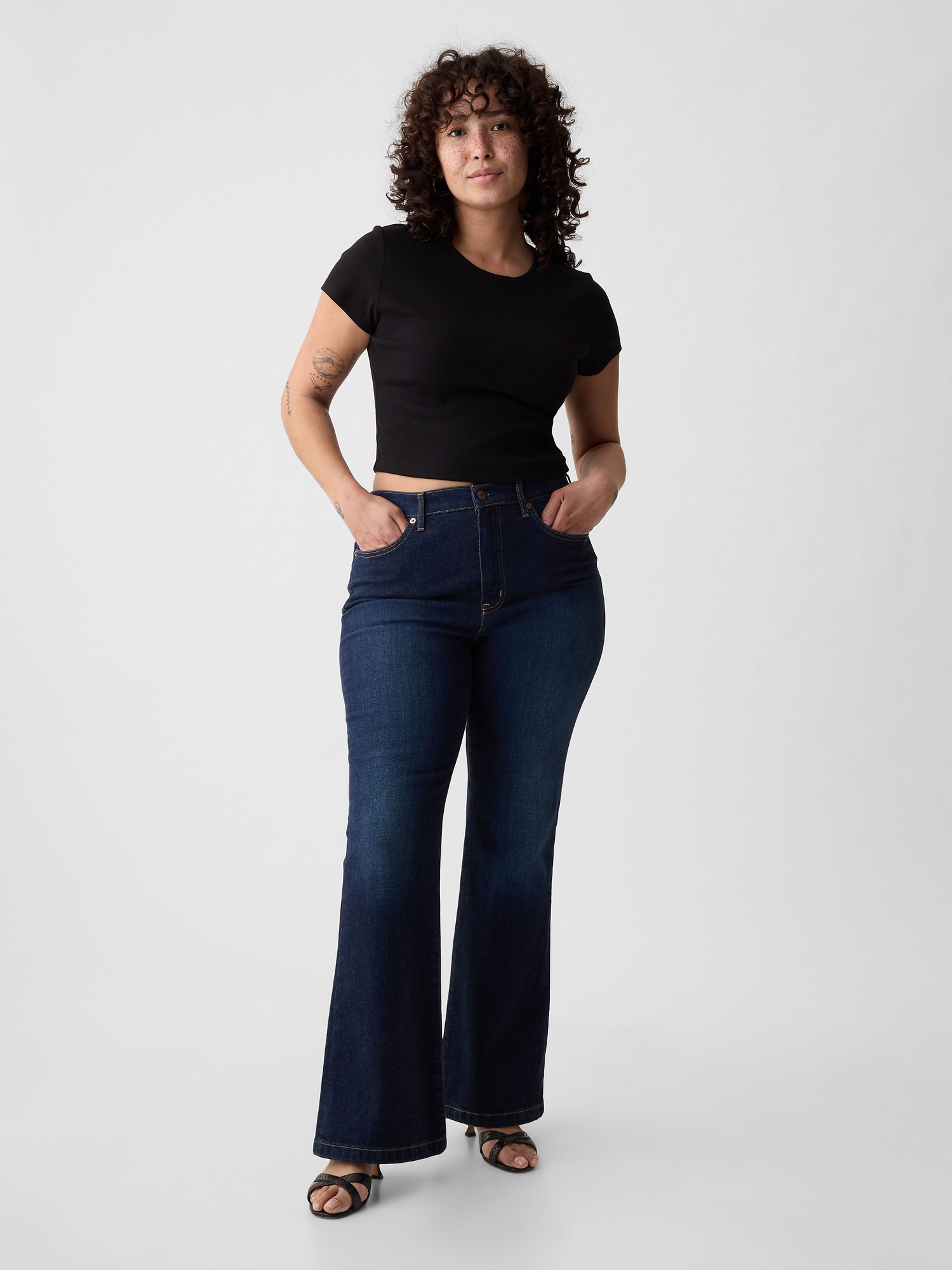 Jeans High Rise 70s Flare - 005