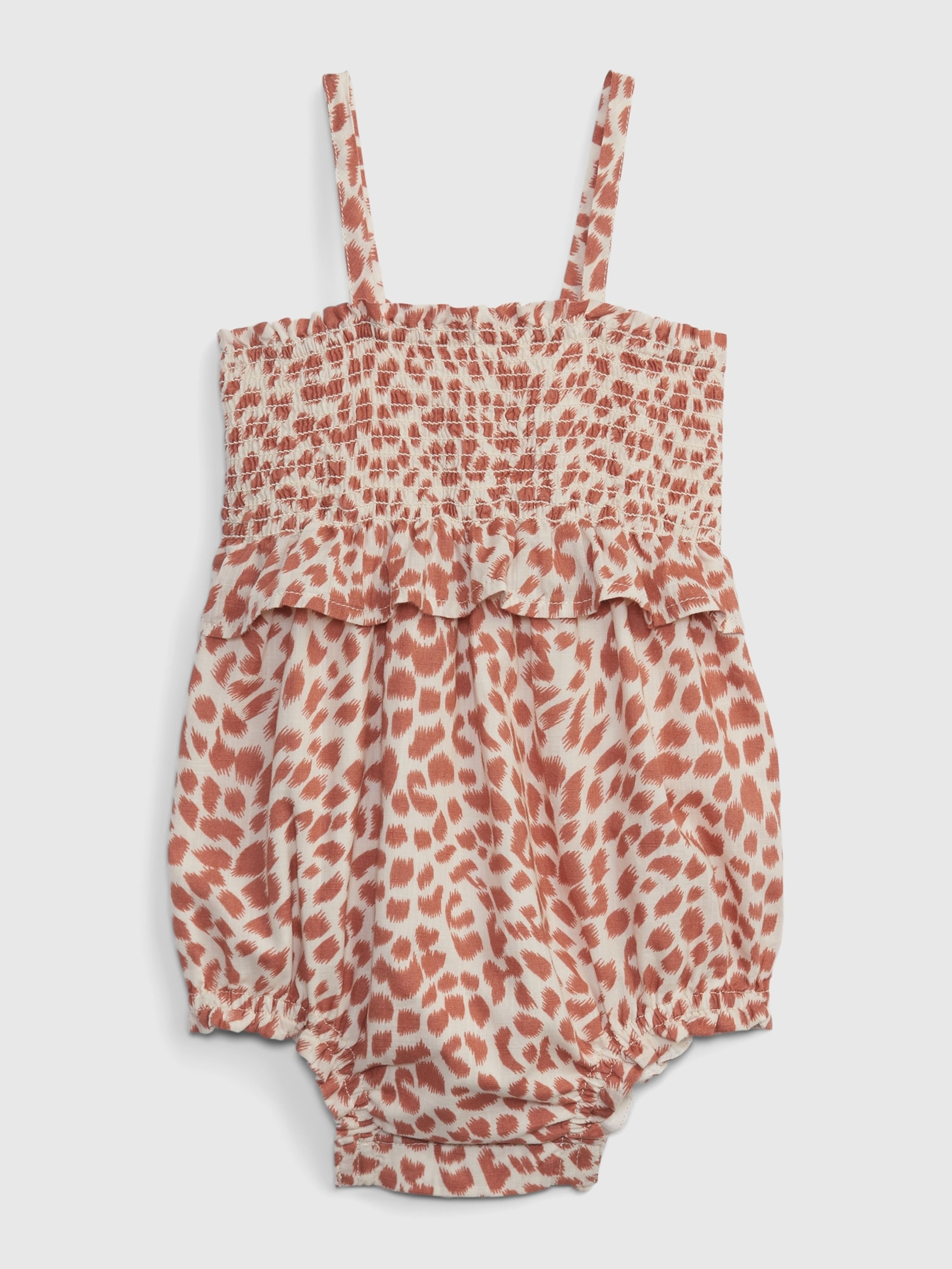 Baby-Overall mit Trägern Leopard