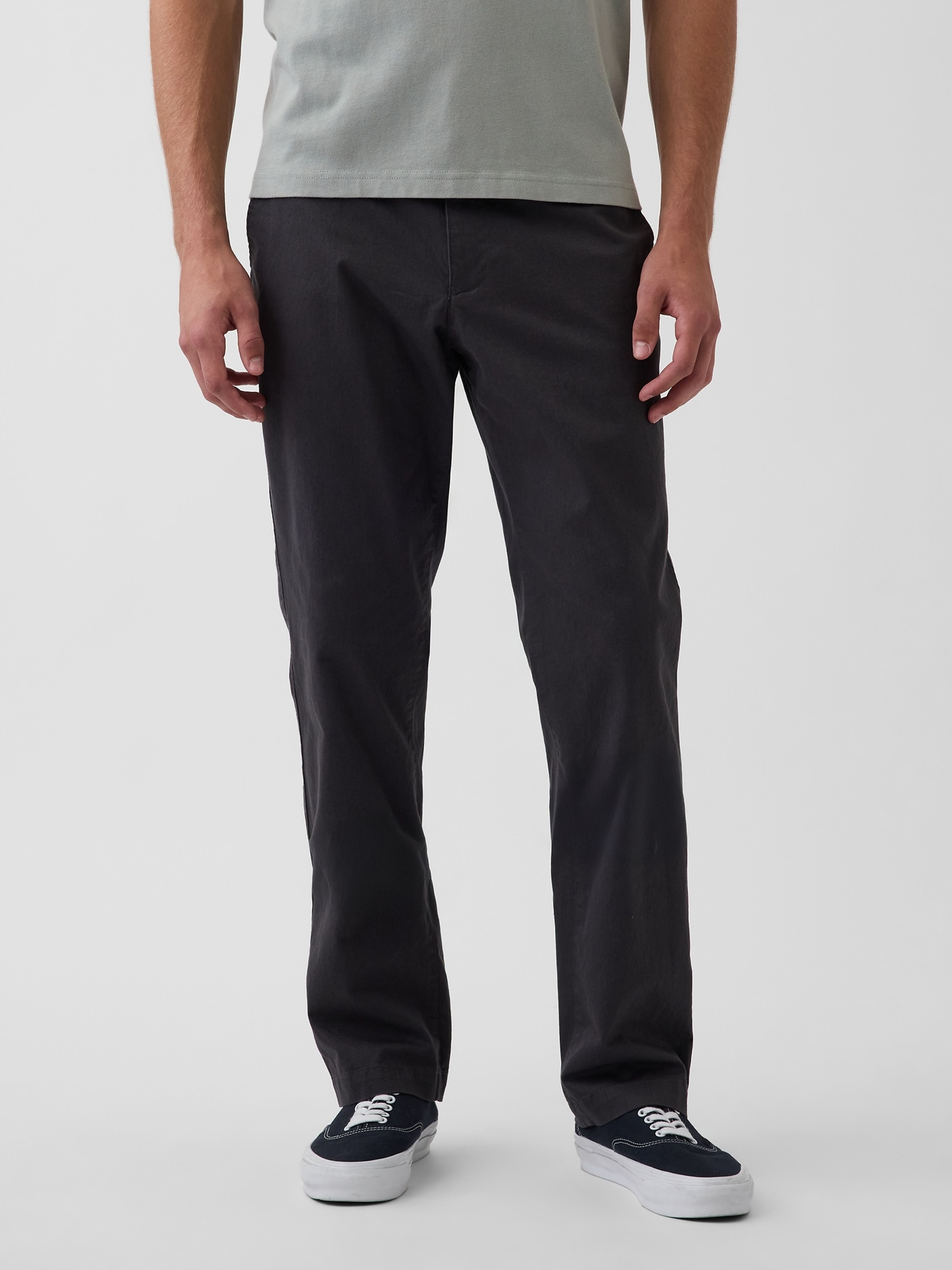 Straight khaki broek - 002