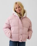 Dziecięca pikowana kurtka Cozy-Różowy - 002