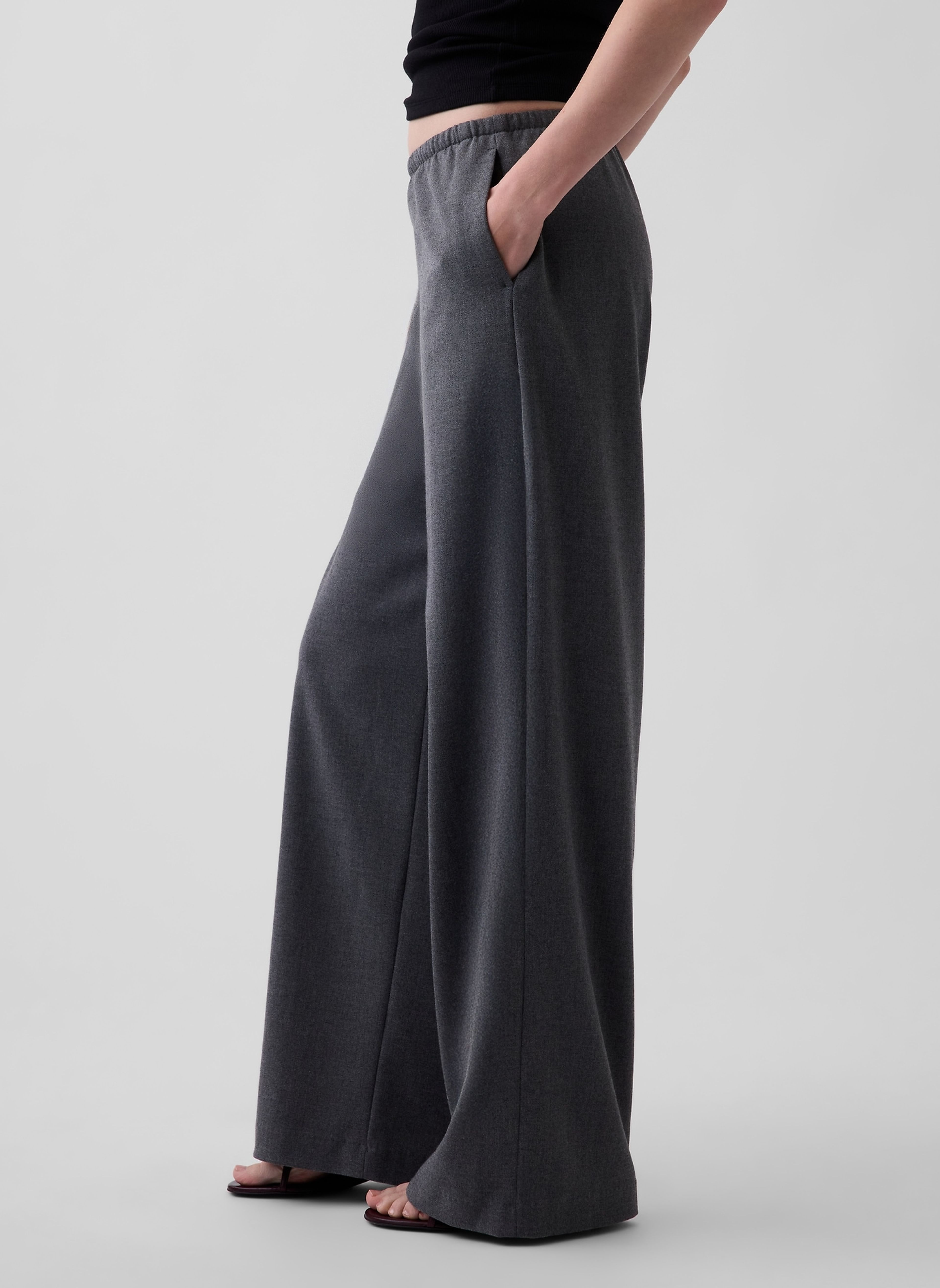 Nohavice wide-leg Easy - 003