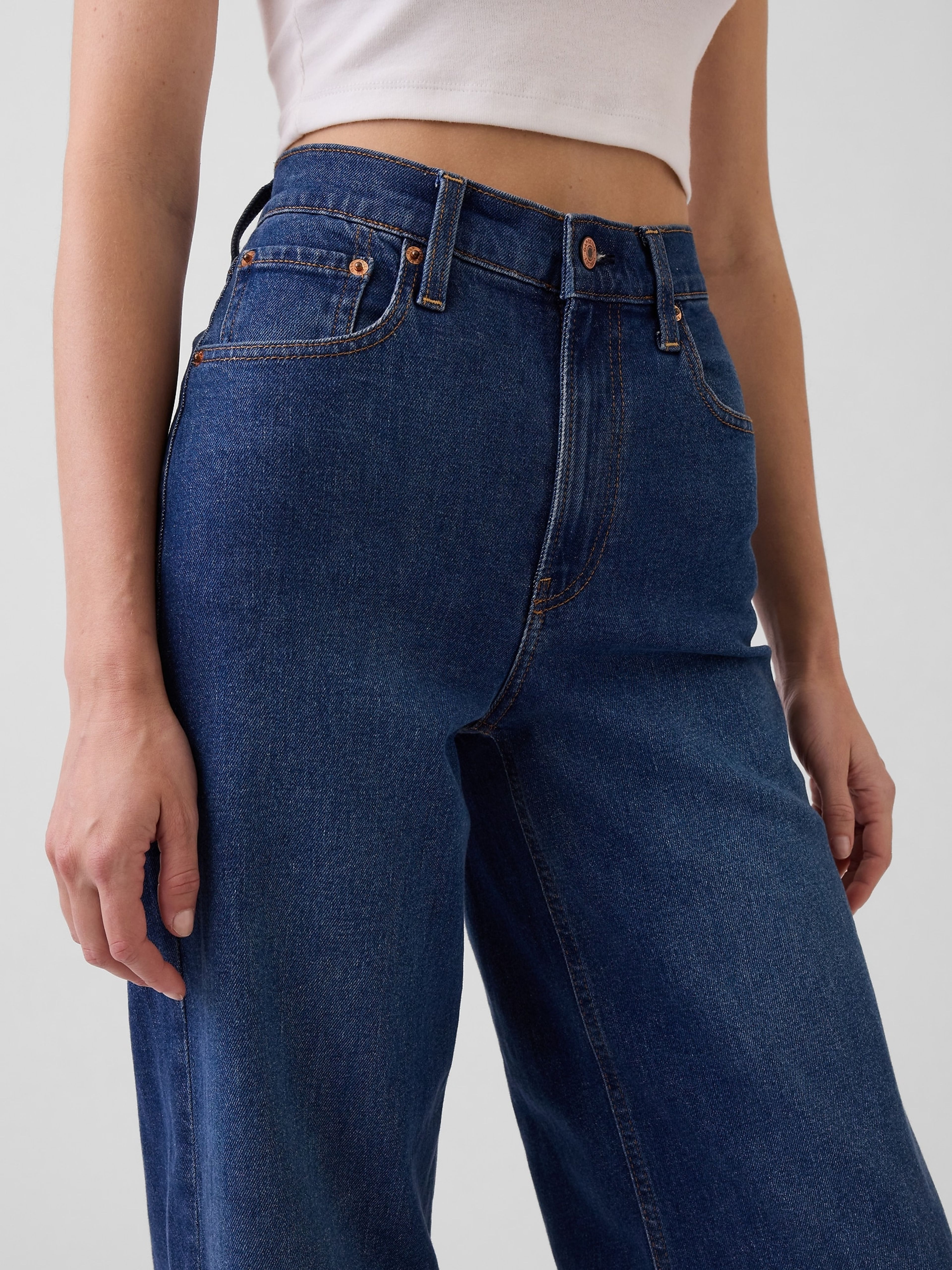 Blugi High Rise Stride Wide - 006