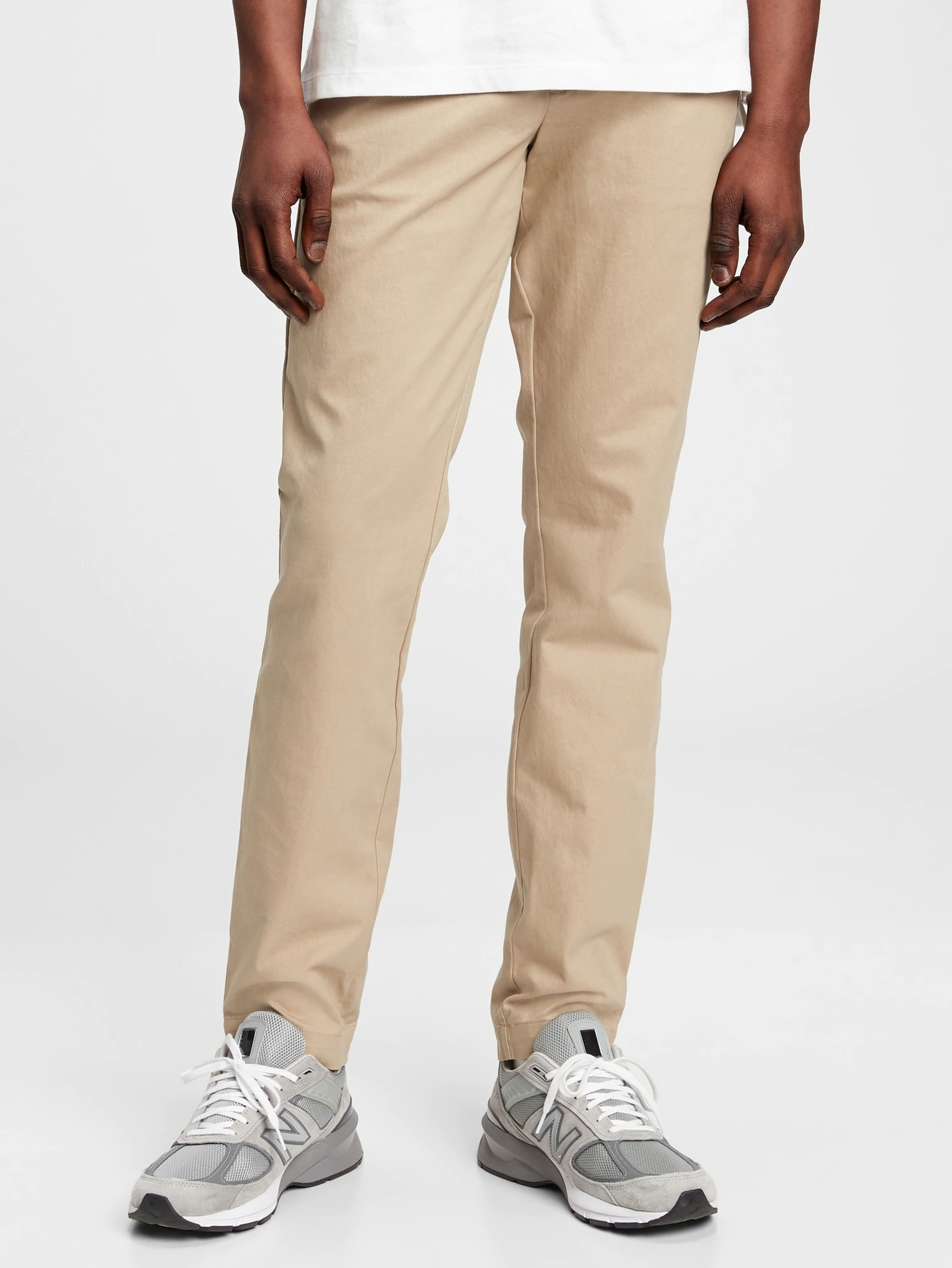 Nadrág modern khaki skinny fit GapFlex