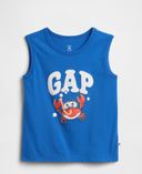 Baby tank top z logo-Niebieski - 001
