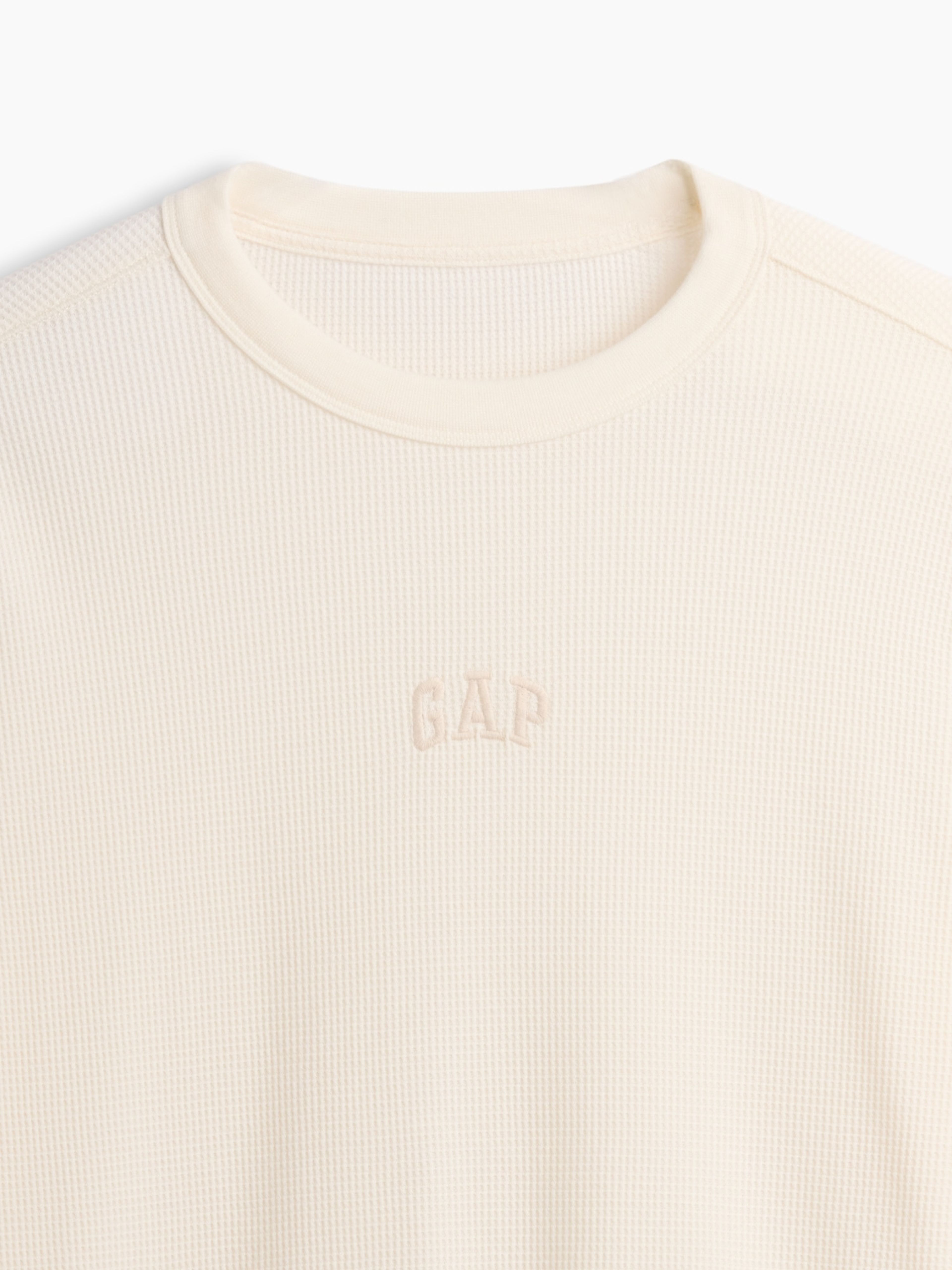 Waflowy T-shirt z logo - 004