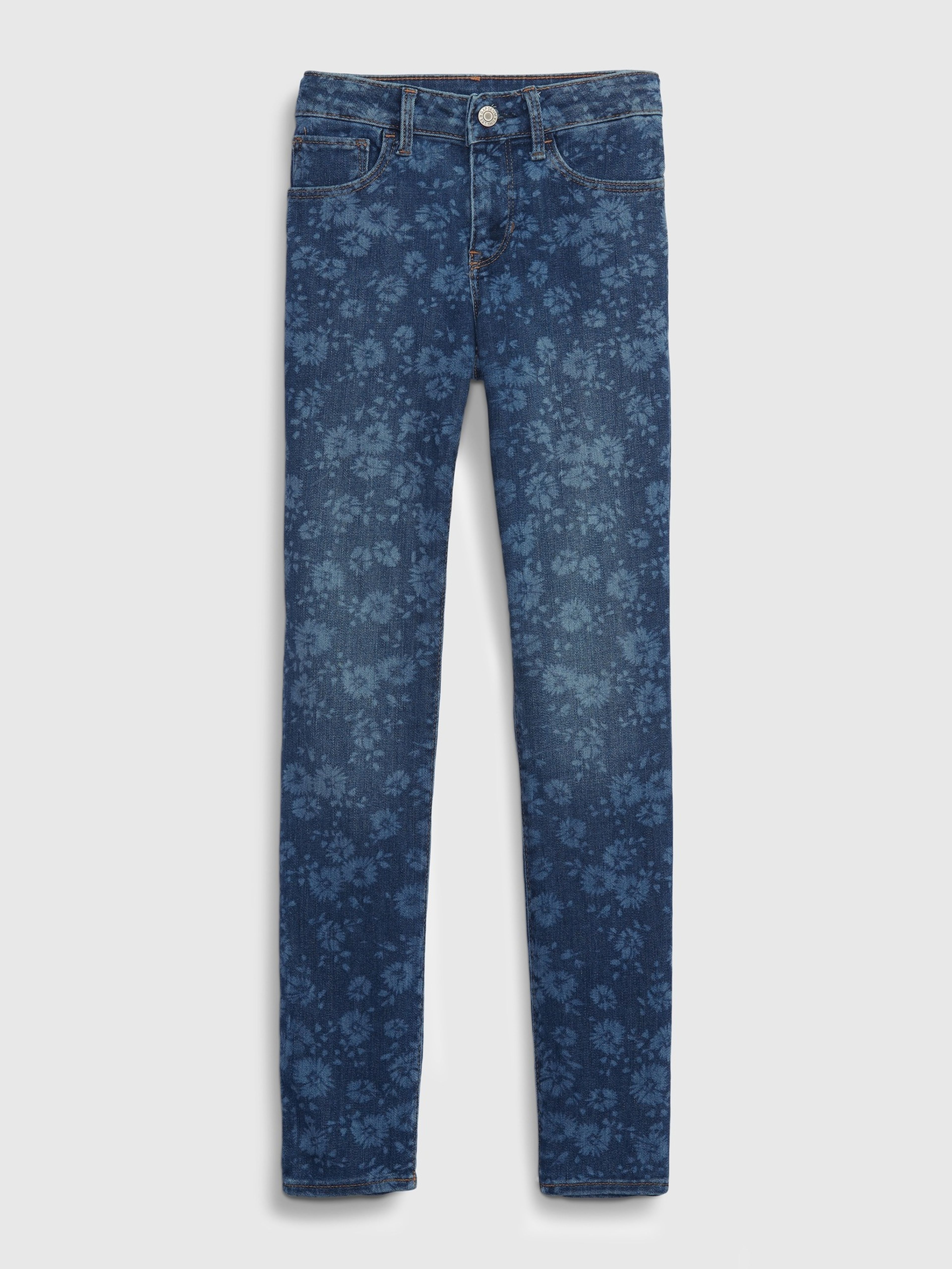 Dziecięce jeansy skinny floral