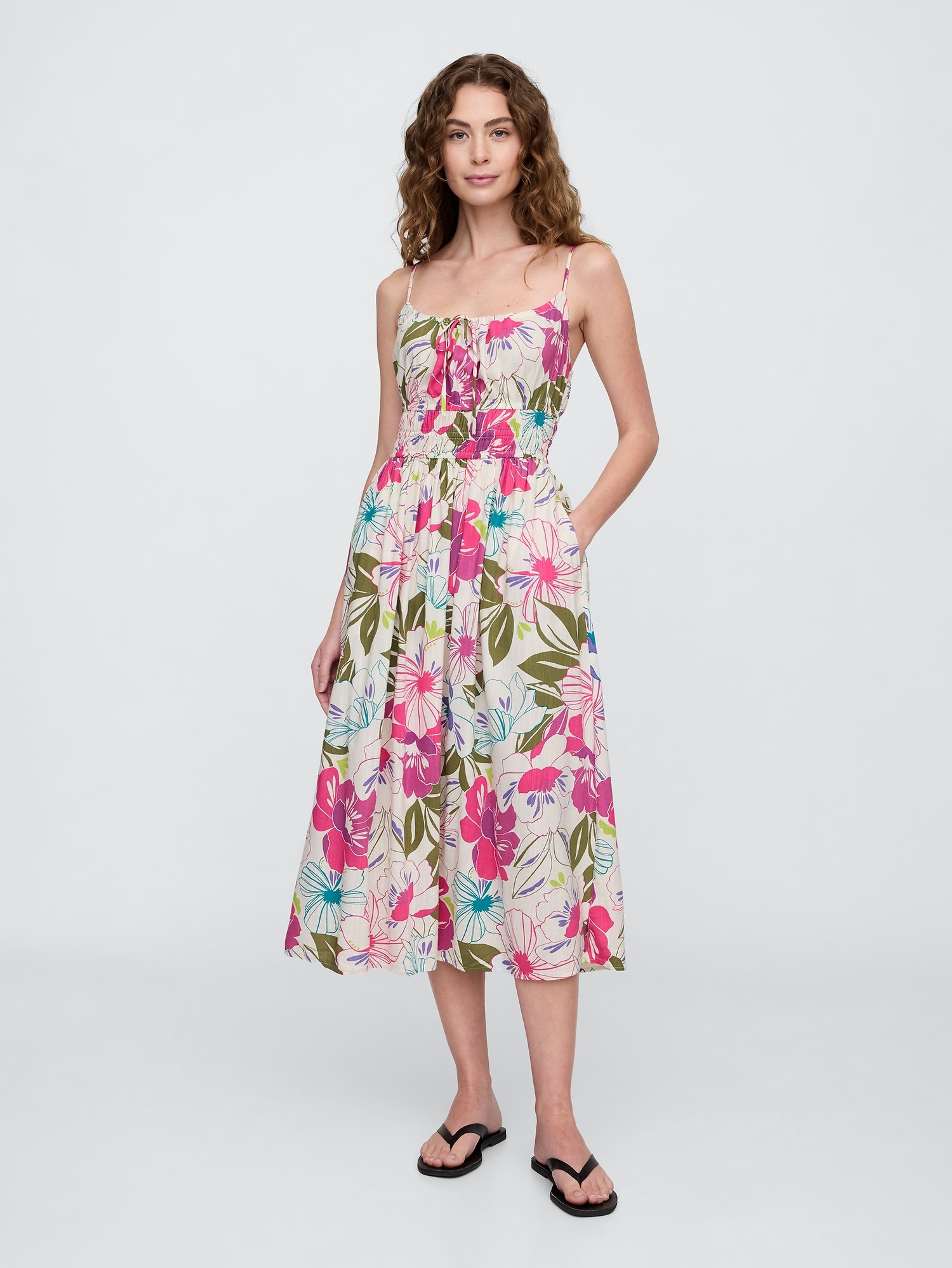 Damen-Maxi-Kleid mit Taschen