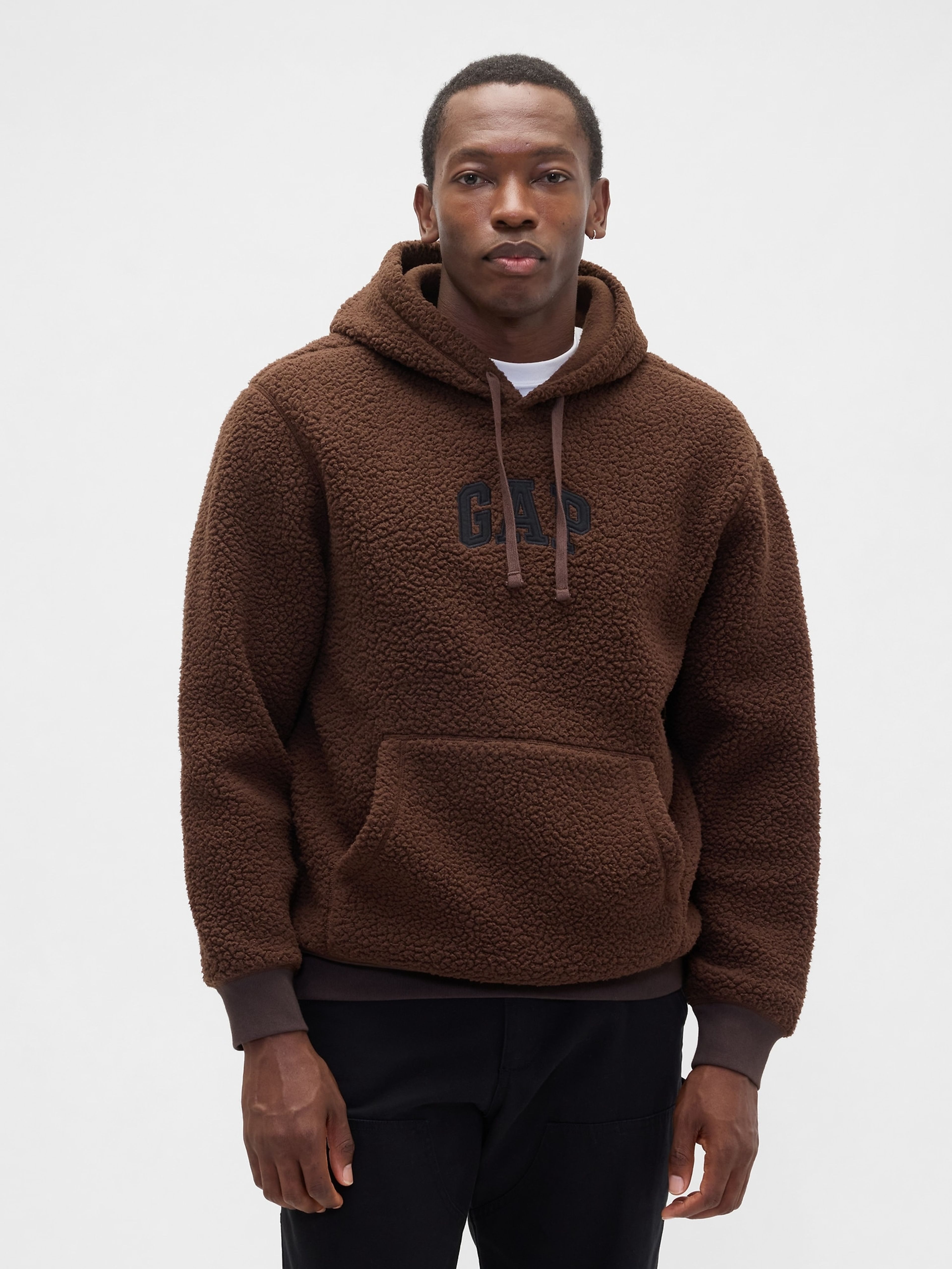 Bluza sherpa z logo