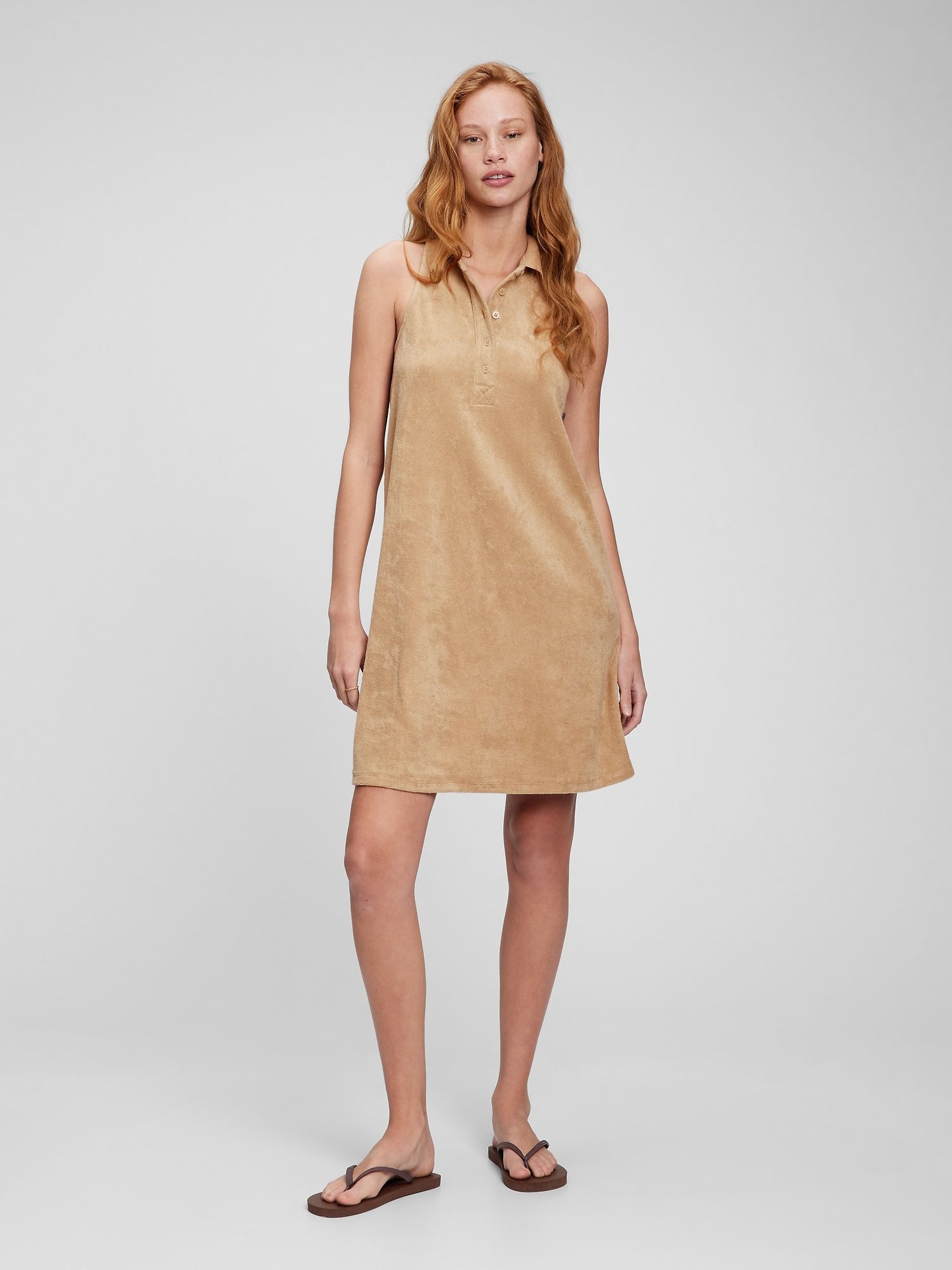 Sukienka polo z frotty | GAP.pl