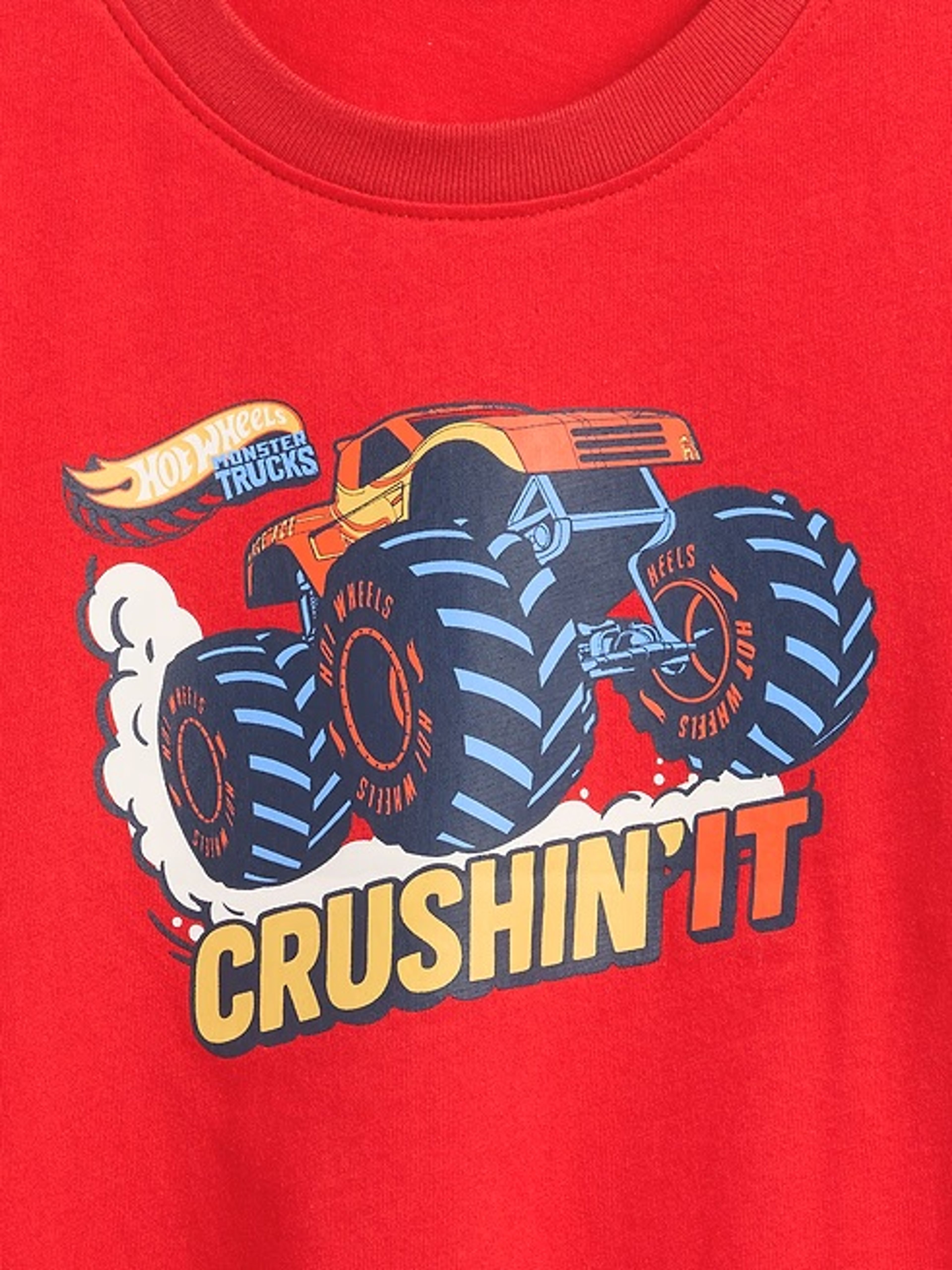 Dziecięcy T-shirt Gap & Hot Wheels z nadrukiem - 002