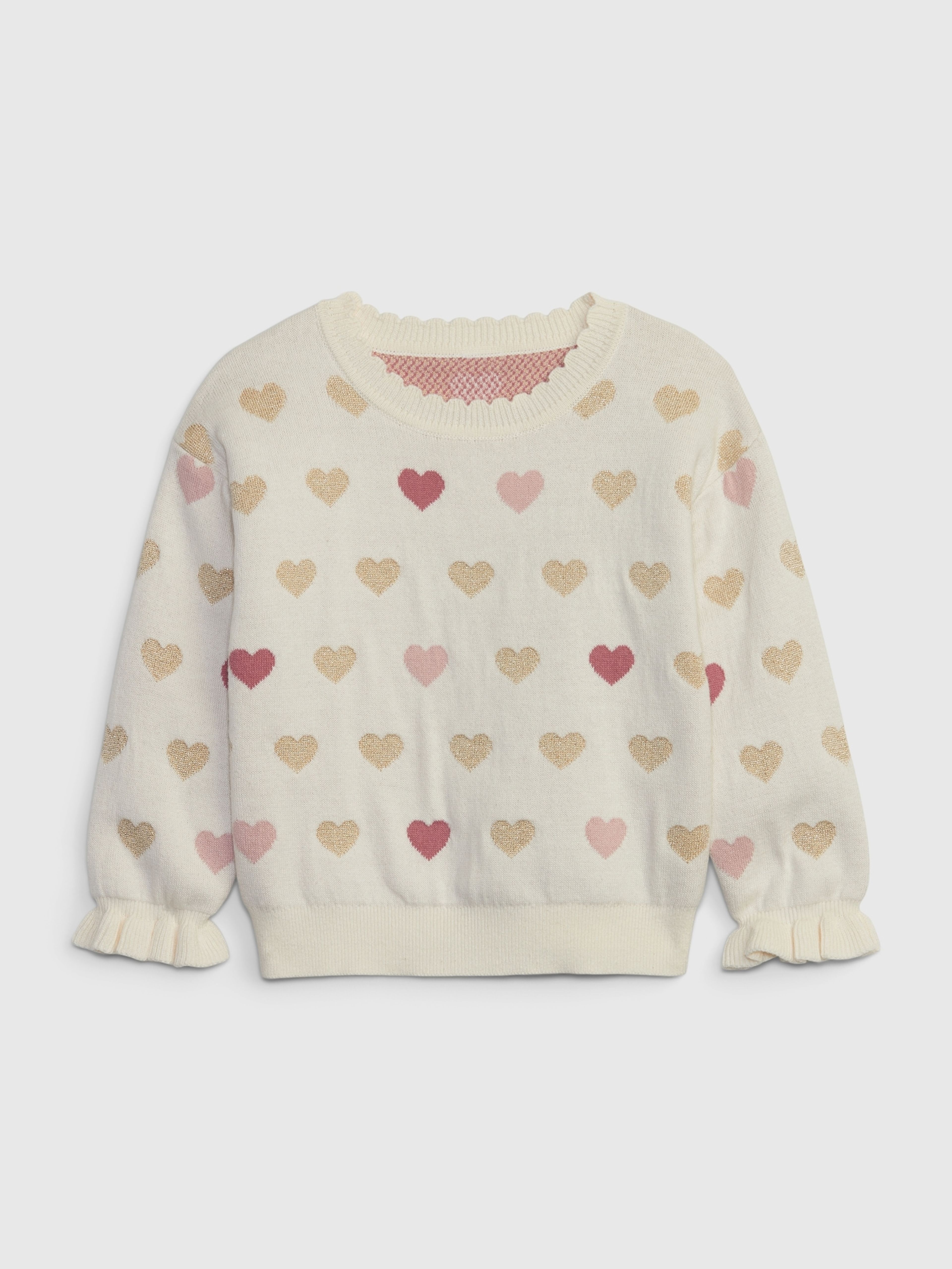 Baby Pullover mit Herzmuster